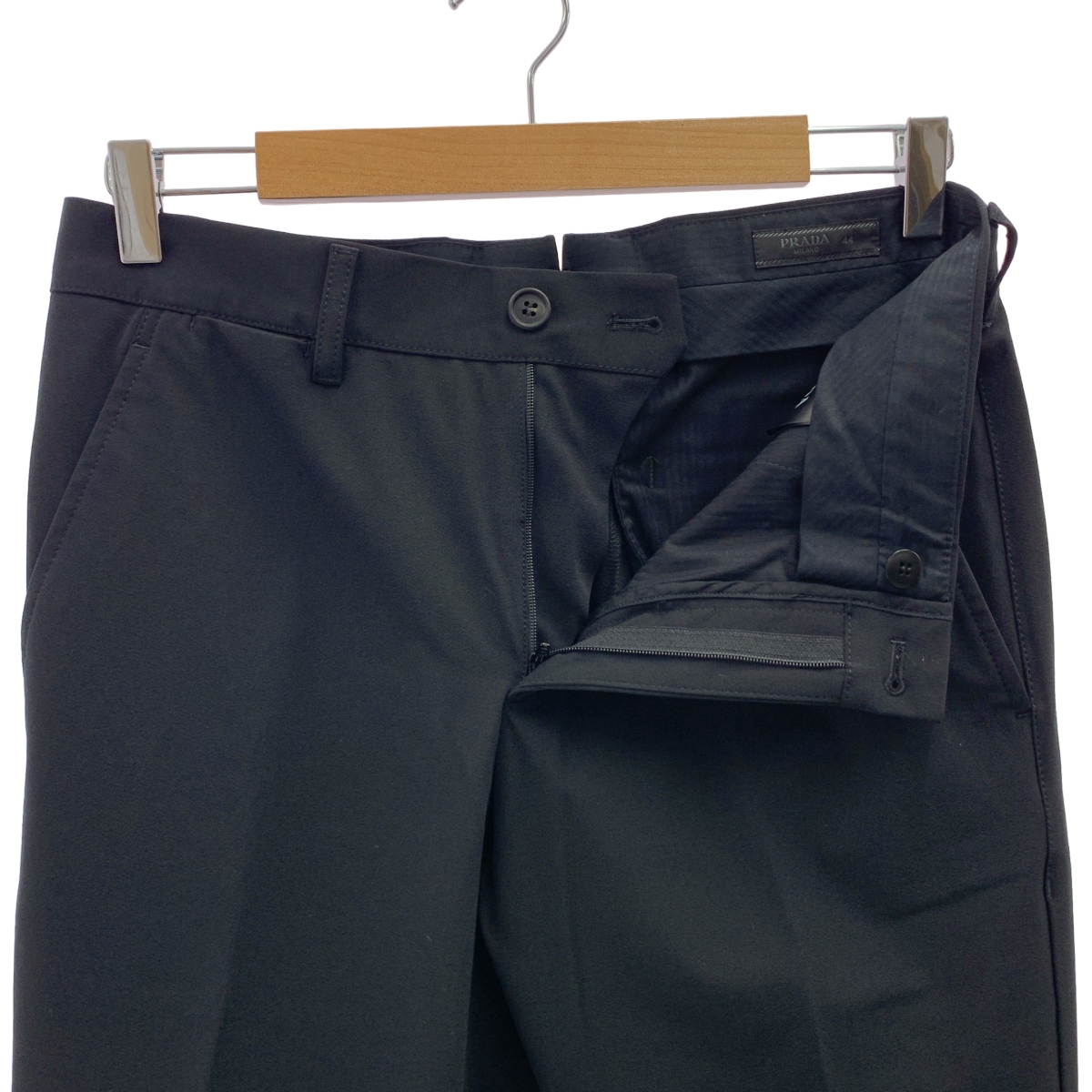 PRADA / プラダ センタープレス ポリエステル スラックス パンツ