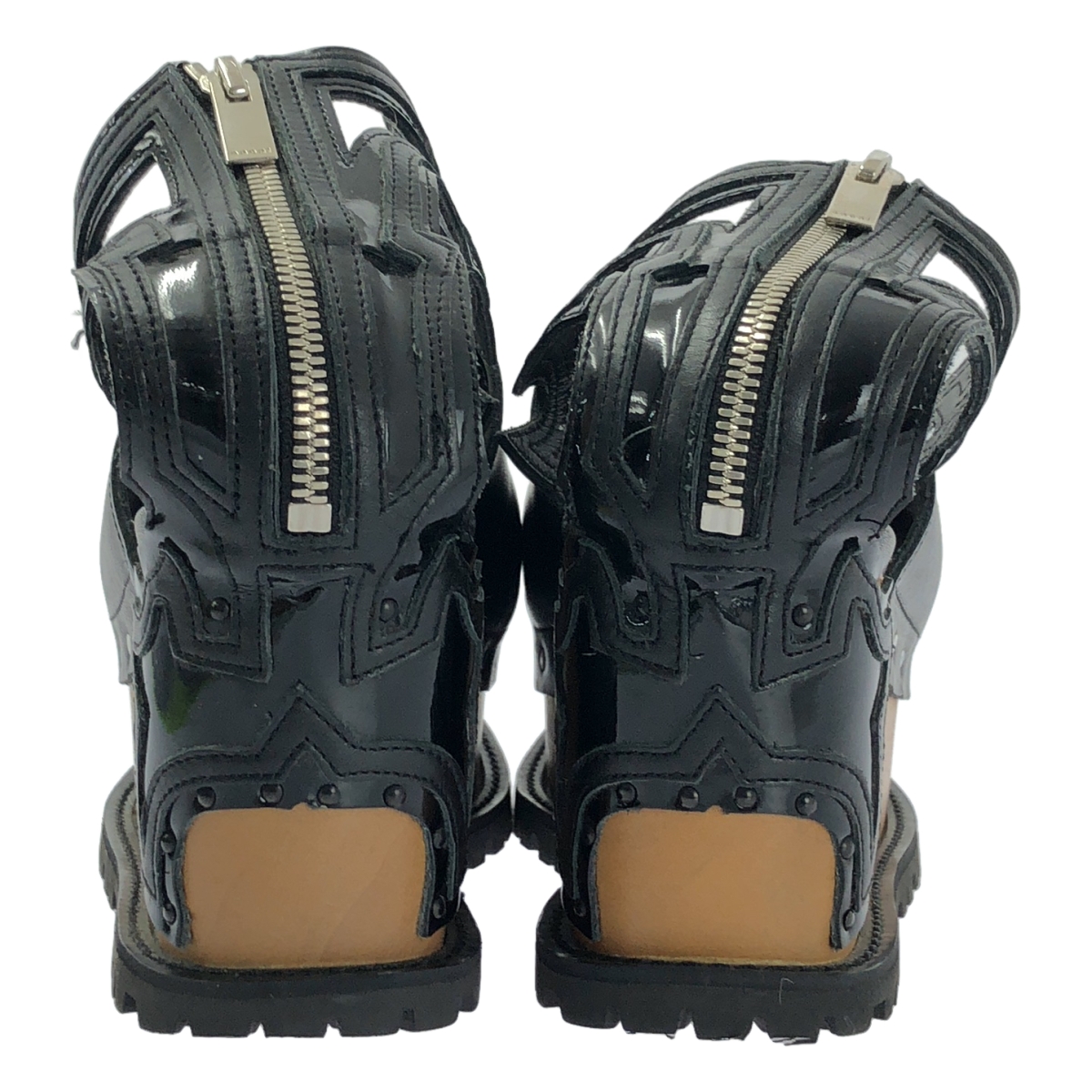 sacai / サカイ アンクルストラップ プラットフォーム サンダル