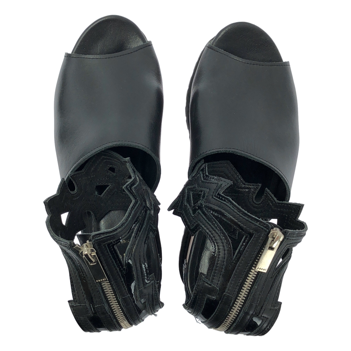 sacai / サカイ アンクルストラップ プラットフォーム サンダル