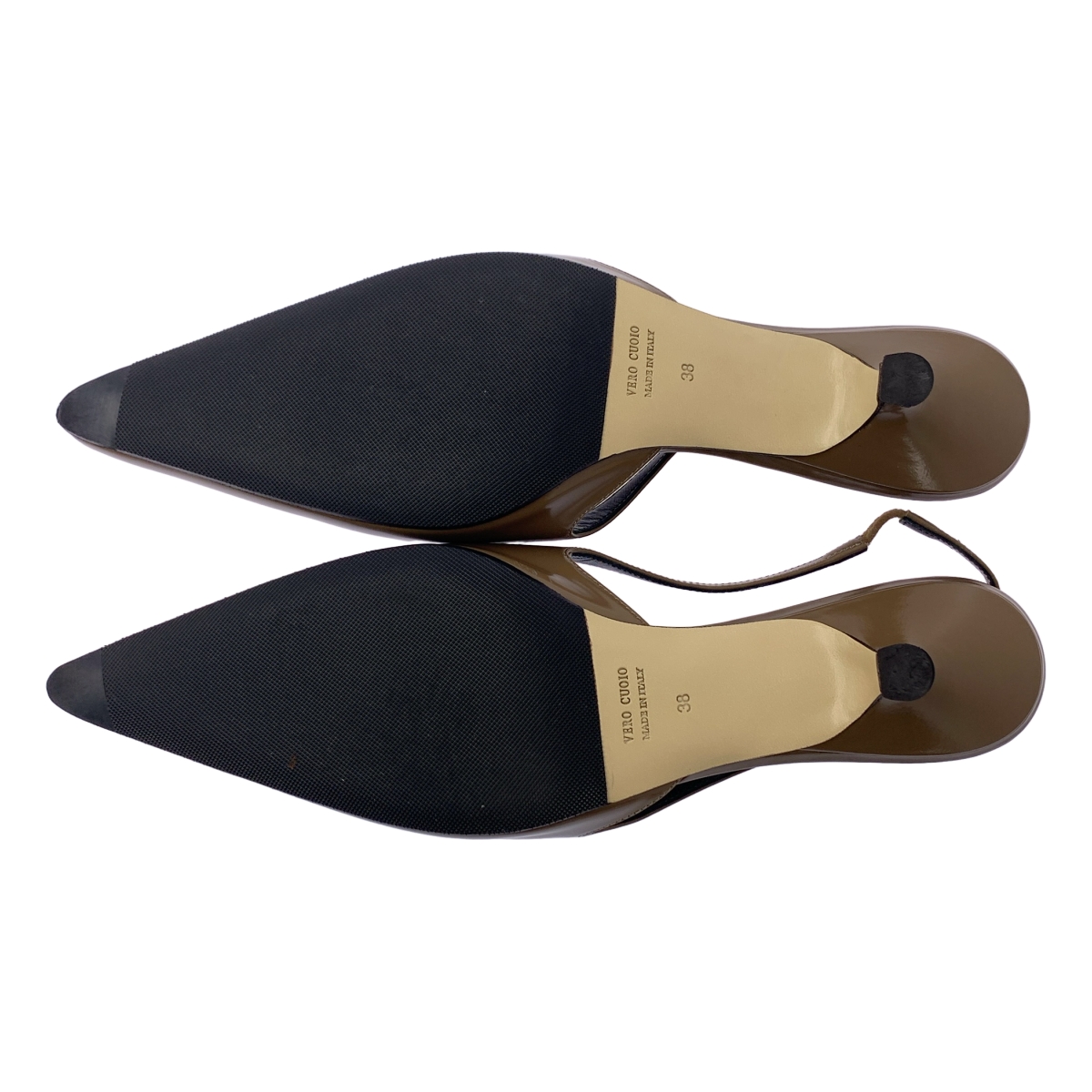 Deuxieme Classe / ドゥーズィエムクラス 【 BRENTELLA / ブレンテッラ 】AUDREY スリングバック レザー ポインテッドトゥ ストラップ ヒール パンプス