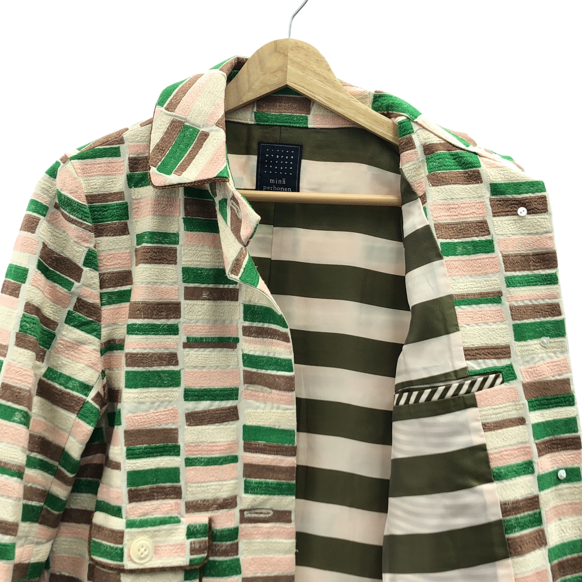 mina perhonen / ミナペルホネン lake レイク / 刺しゅう スプリングコート