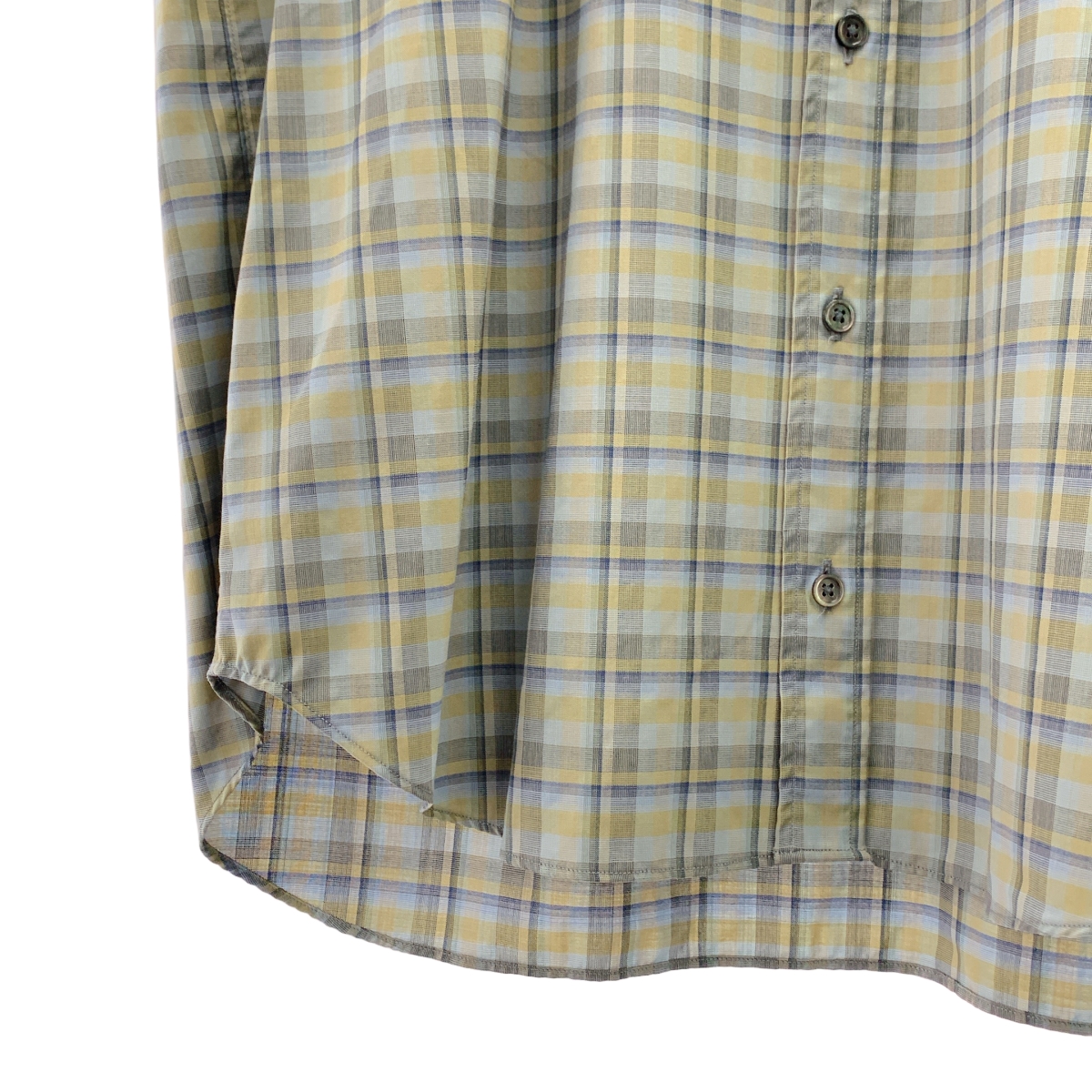 AURALEE / オーラリー SUPER LIGHT WOOL CHECK SLEEVELESS SHIRTS ノースリーブ チェック シャツ