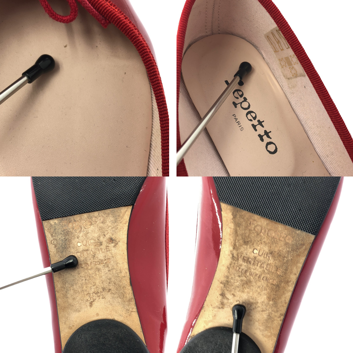 repetto / レペット パテントレザー ポインテッドトゥ パンプス