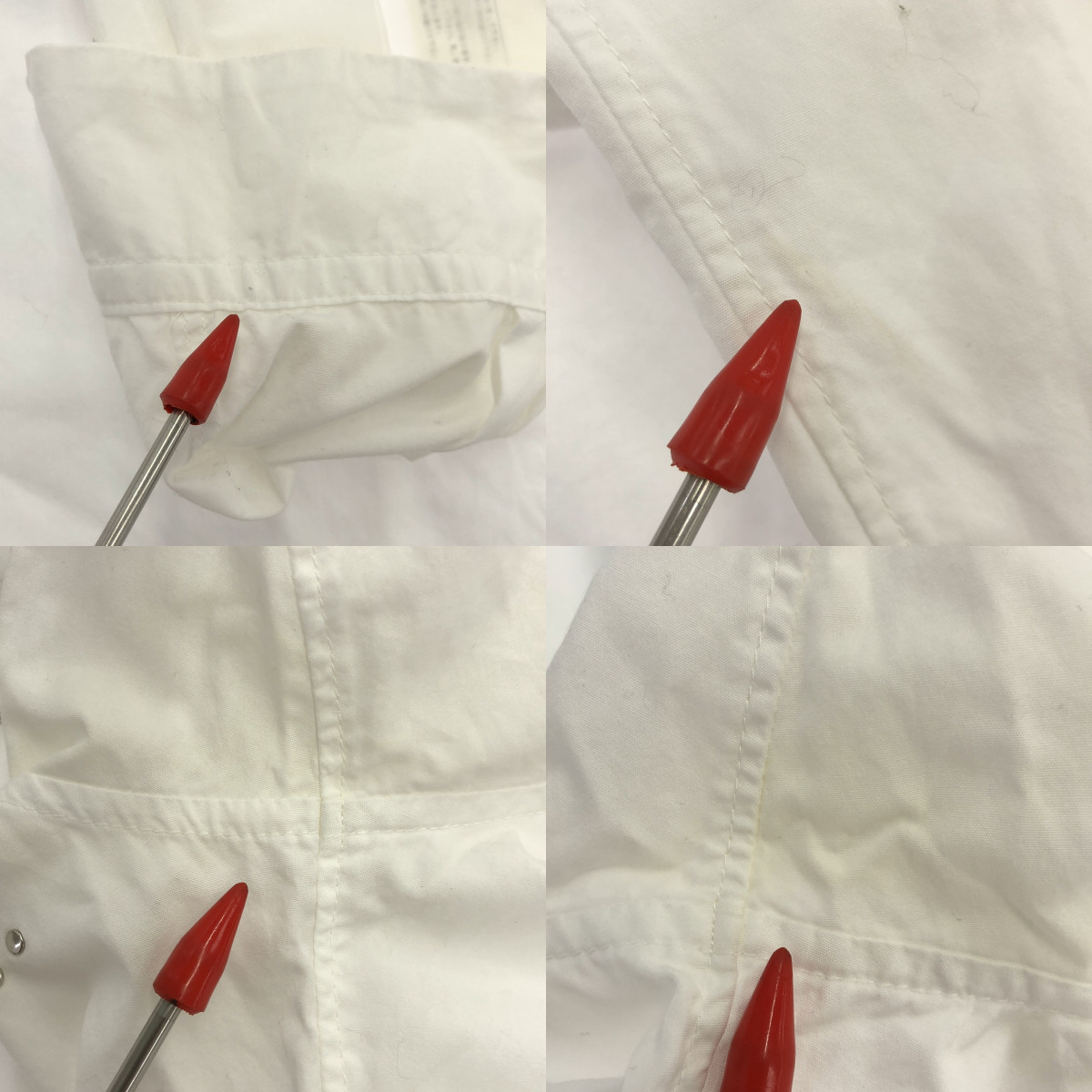 noir kei ninomiya / ノワールケイニノミヤ スタッズ コットン ロングスリーブシャツ