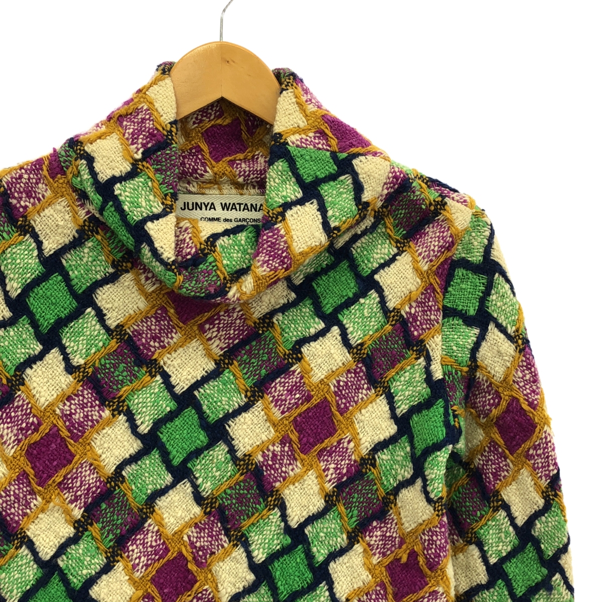 JUNYA WATANABE COMME des GARCONS / ジュンヤワタナベ 推定90-00s アーガイル ツイード ハイネック プルオーバー