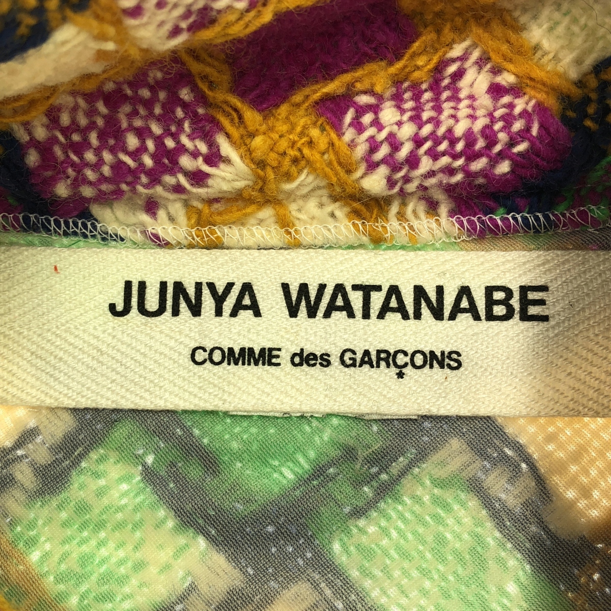 JUNYA WATANABE COMME des GARCONS / ジュンヤワタナベ 推定90-00s アーガイル ツイード ハイネック プルオーバー