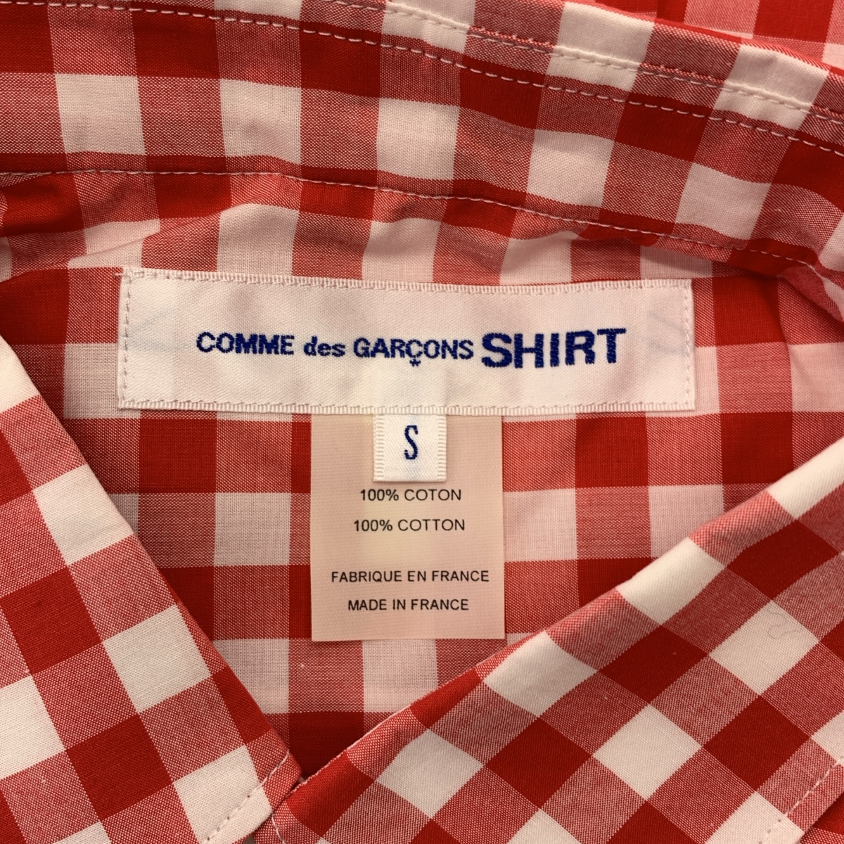 COMME des GARCONS SHIRT / コムデギャルソンシャツ FOREVER コットン チェック スタンダードシャツ