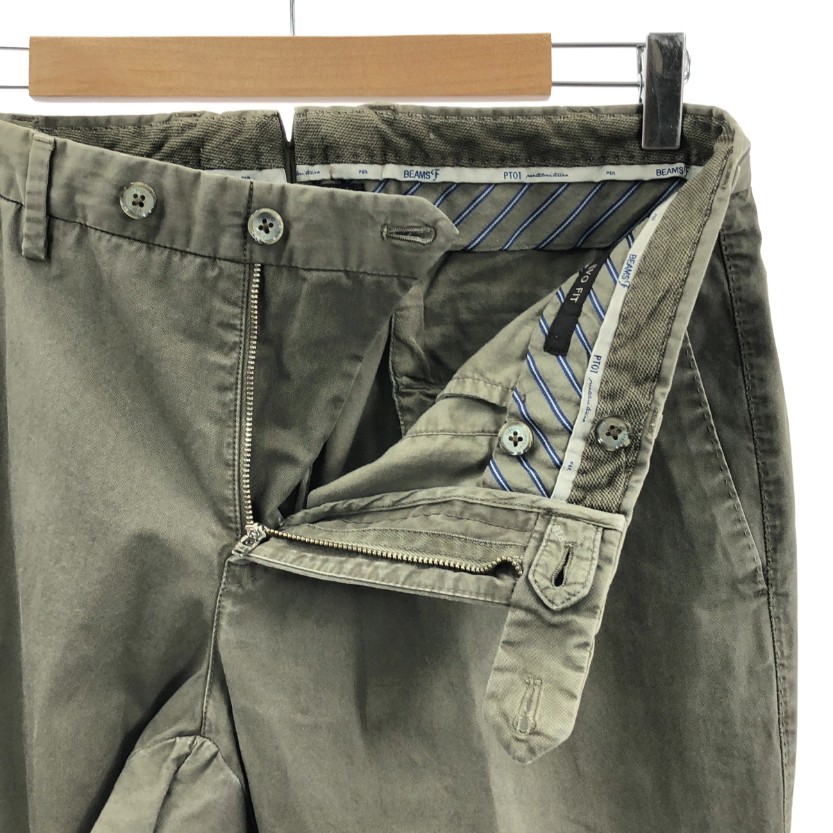 PT01 / ピーティーゼロウーノ × BEAMS F / ビームスエフ EVO FIT / チノ スラックス パンツ