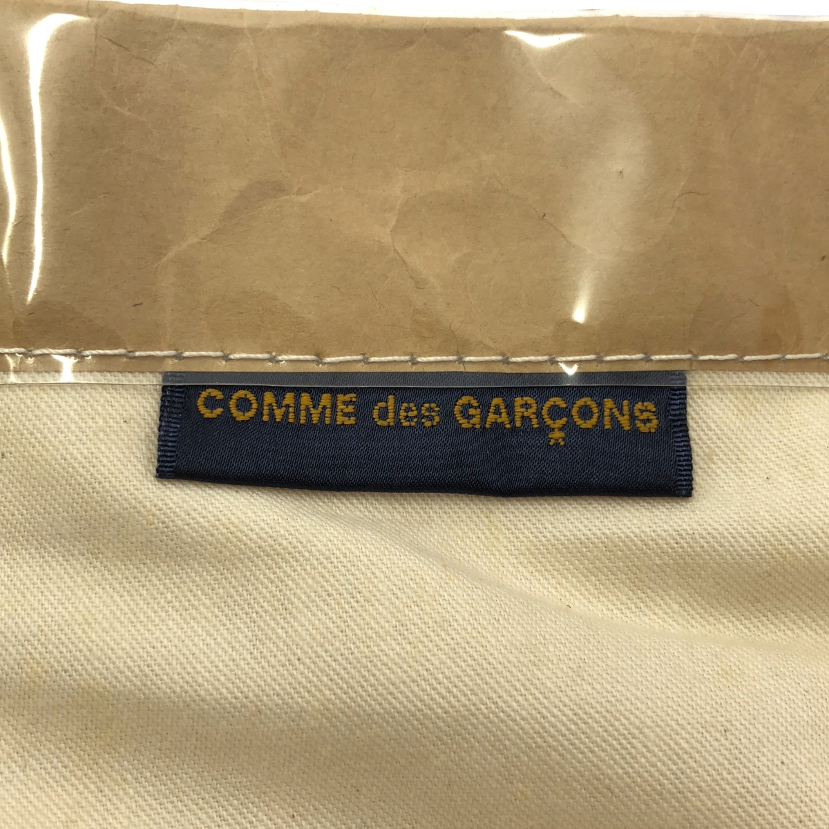 COMME des GARCONS / コムデギャルソン PVC ロゴ トートバッグ