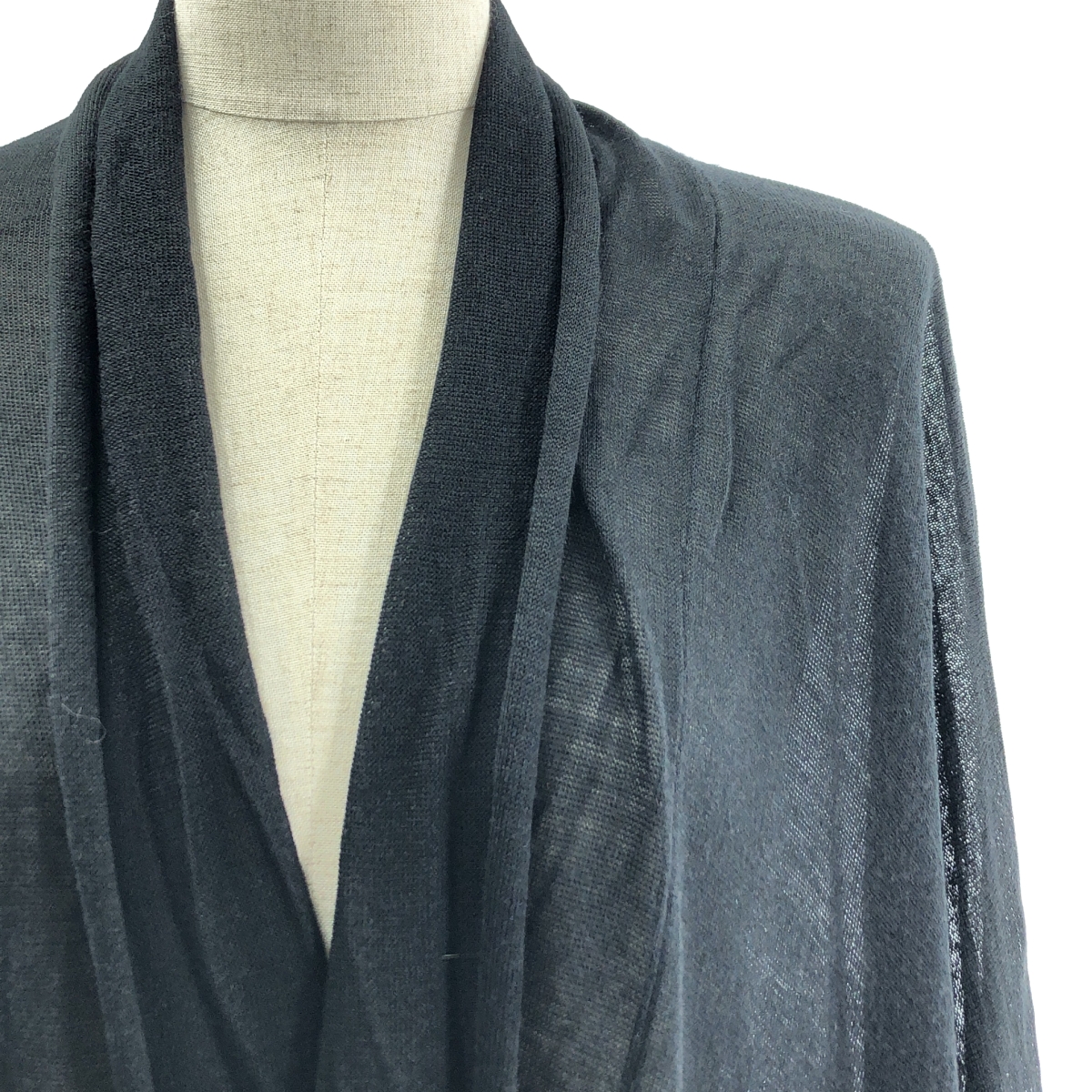 LIMI feu / リミフゥ アクリル シルク混 ロングカーディガン