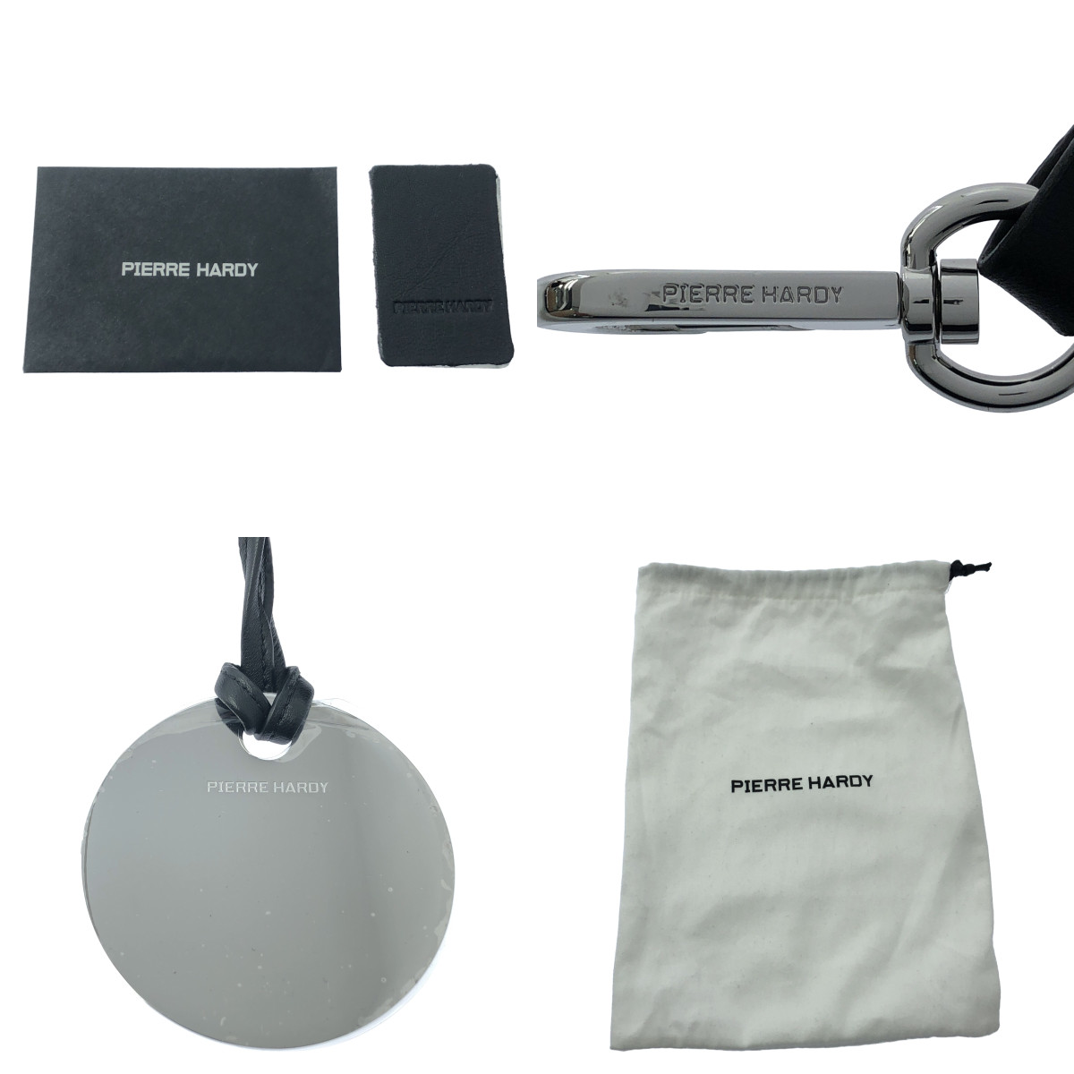 PIERRE HARDY / ピエールアルディ QV08 / アルファ 2way ショルダー付き レザー フラップ ハンドバッグ