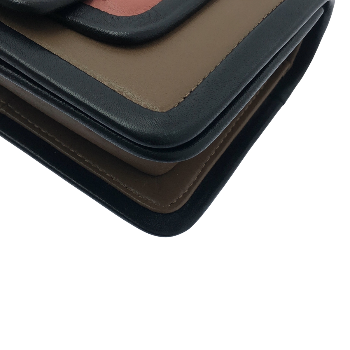 PIERRE HARDY / ピエールアルディ QV08 / アルファ 2way ショルダー付き レザー フラップ ハンドバッグ