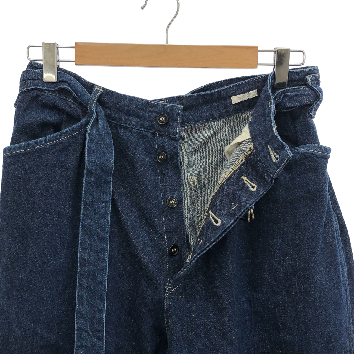 COMOLI / コモリ デニム ベルテッドパンツ