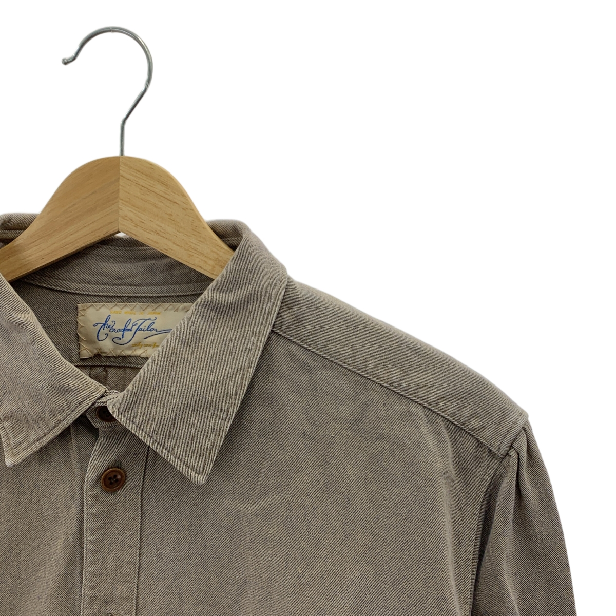 The crooked Tailor / ザクルーキッドテーラー コットン レギュラーカラーシャツ
