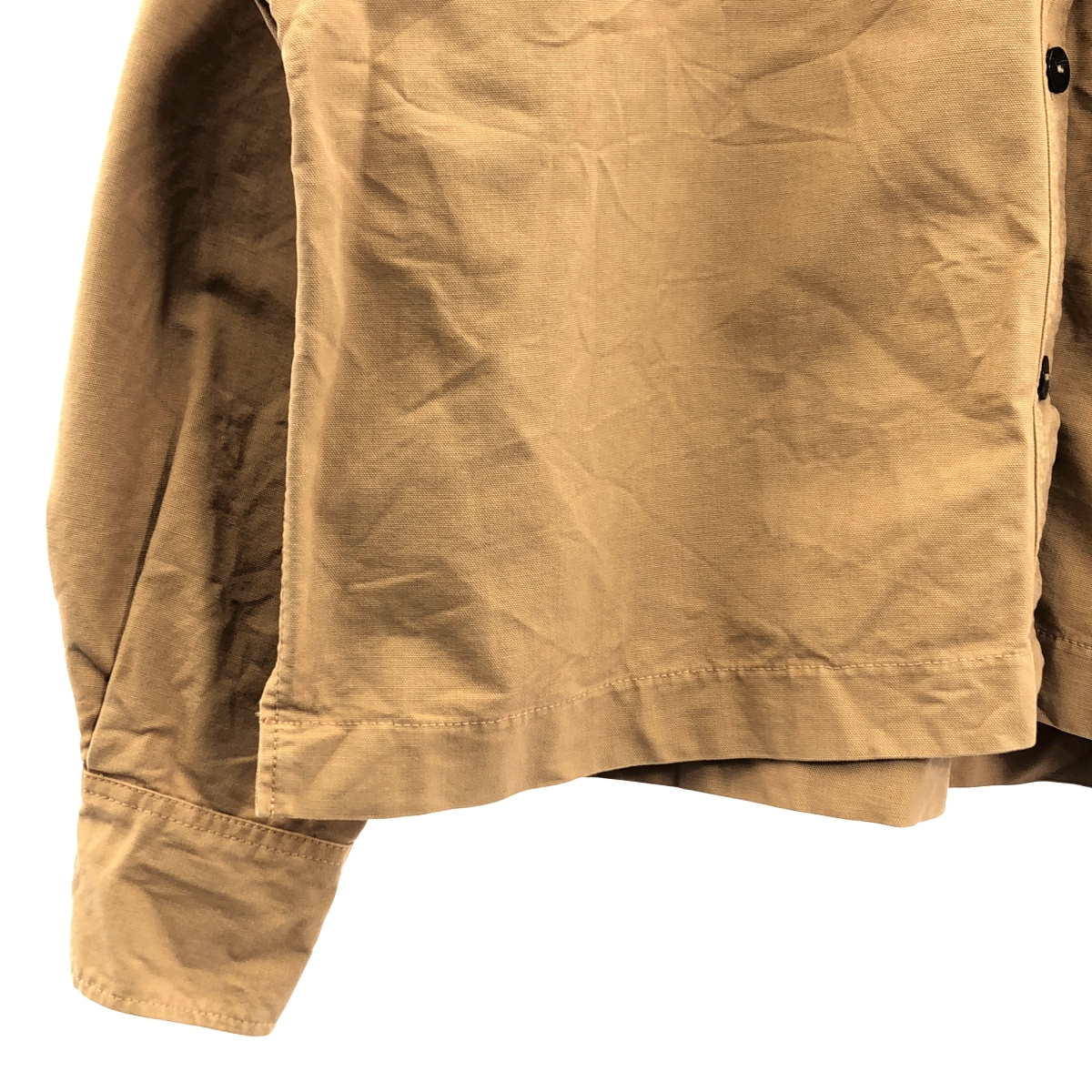 その他 コットン バンドカラー シャツ ジャケット