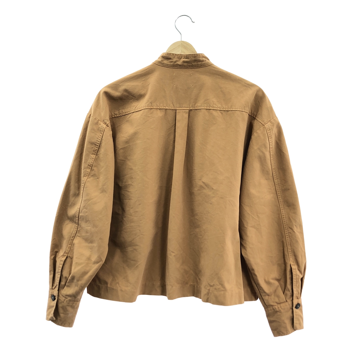 その他 コットン バンドカラー シャツ ジャケット