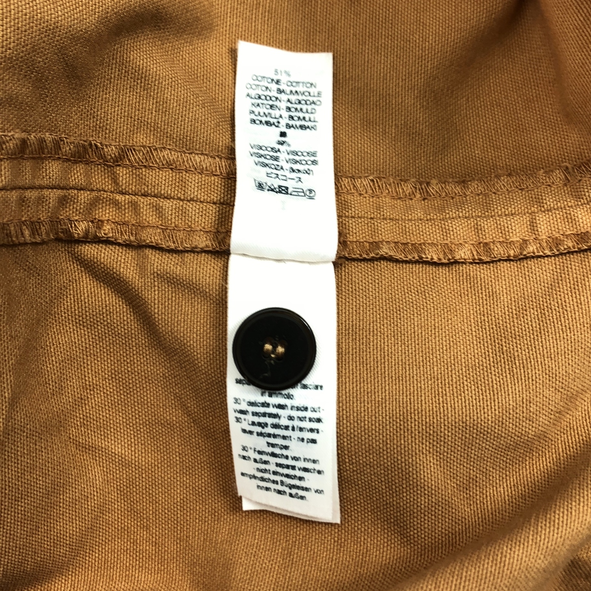 その他 コットン バンドカラー シャツ ジャケット