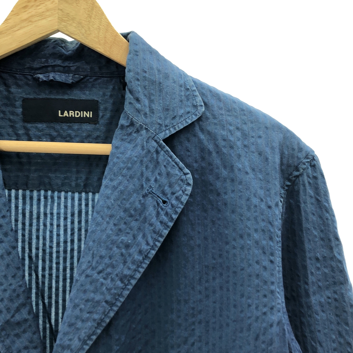 LARDINI / ラルディーニ JMAMA コットン シアサッカー 3B テーラードジャケット