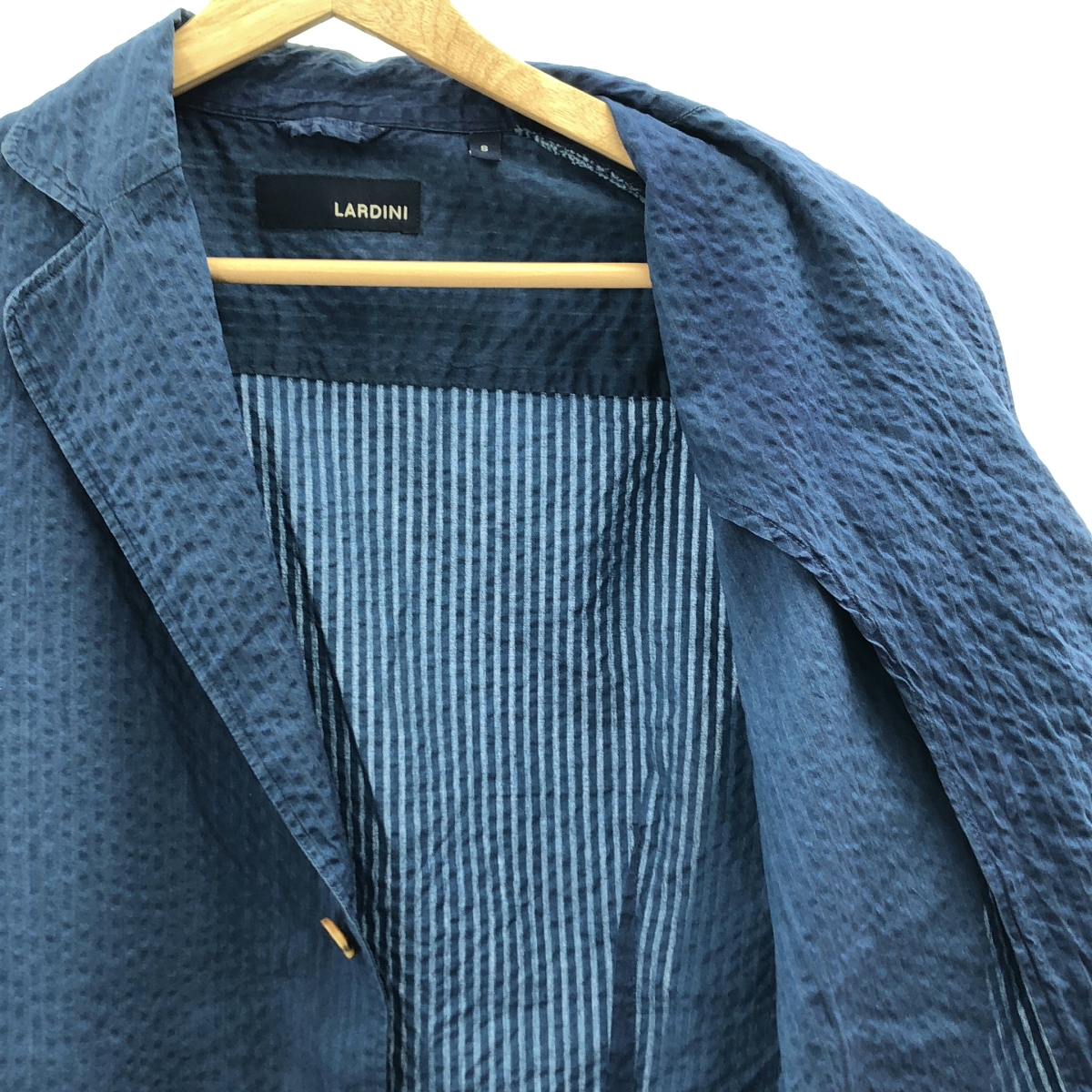 LARDINI / ラルディーニ JMAMA コットン シアサッカー 3B テーラードジャケット