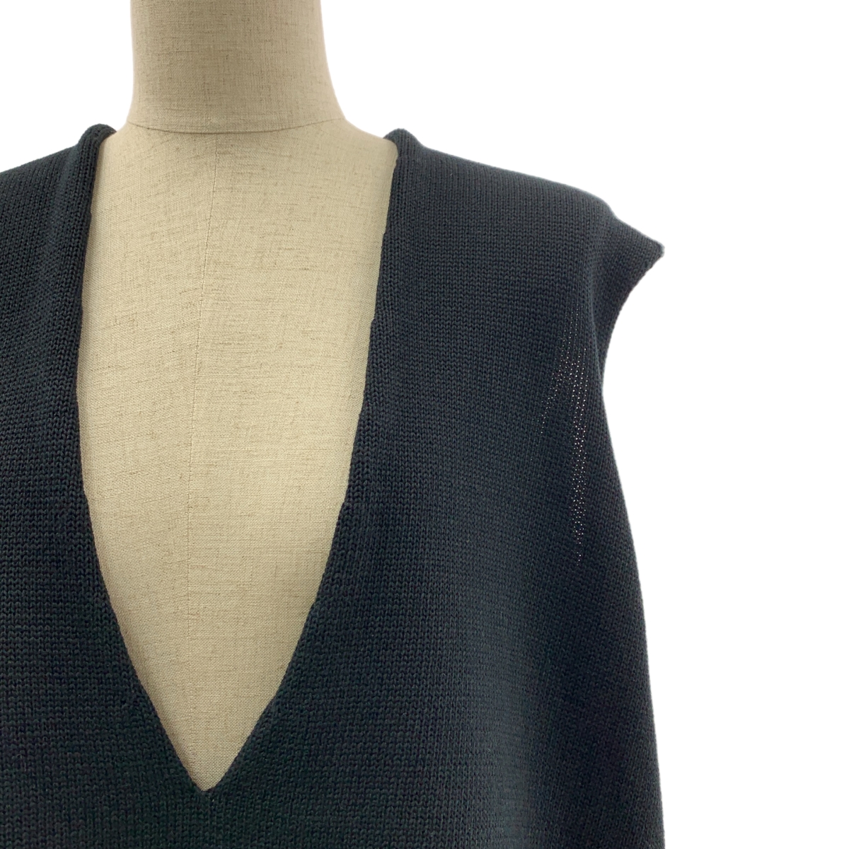 INSCRIRE / アンスクリア コットン オーバーシルエット ニット ベスト