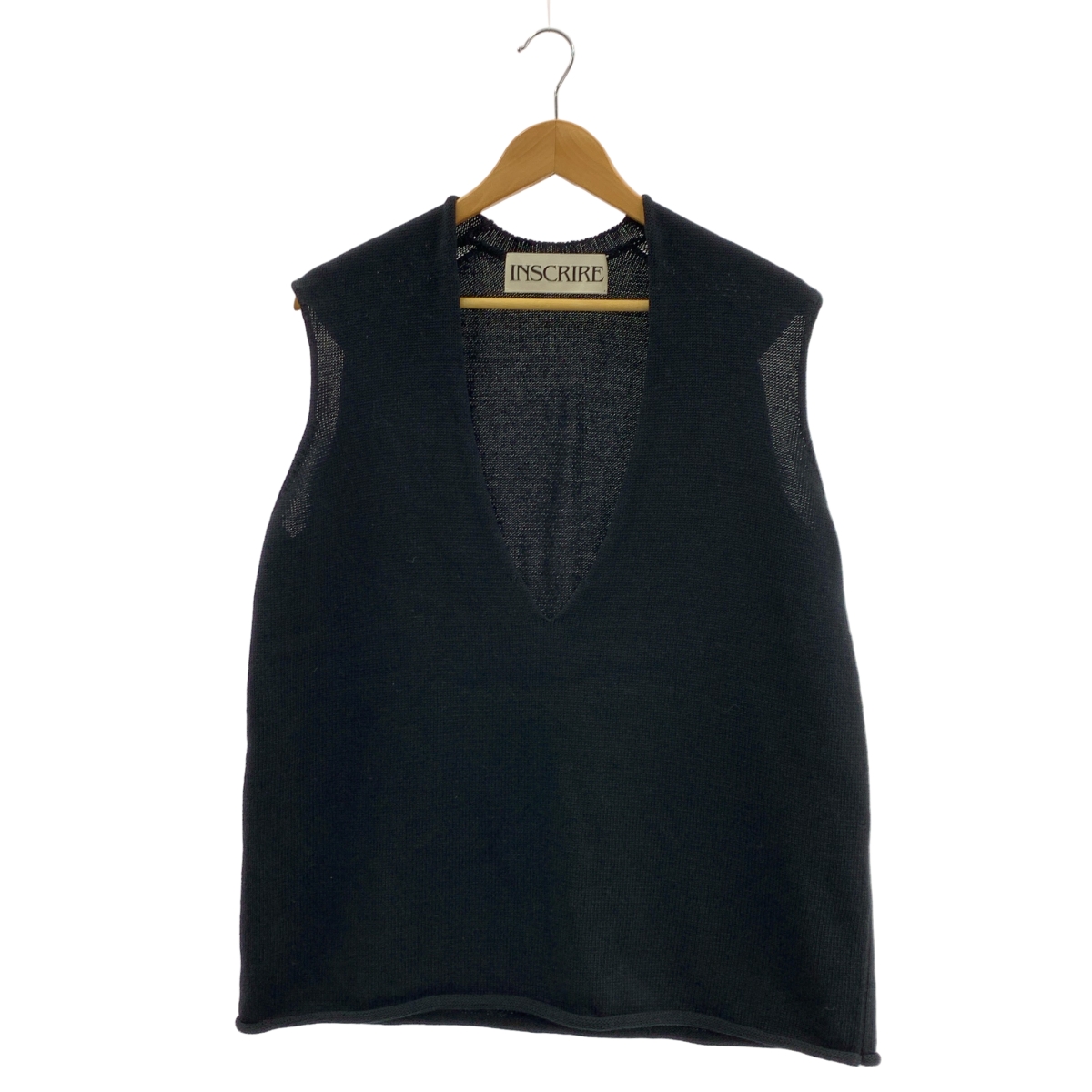 INSCRIRE / アンスクリア コットン オーバーシルエット ニット ベスト