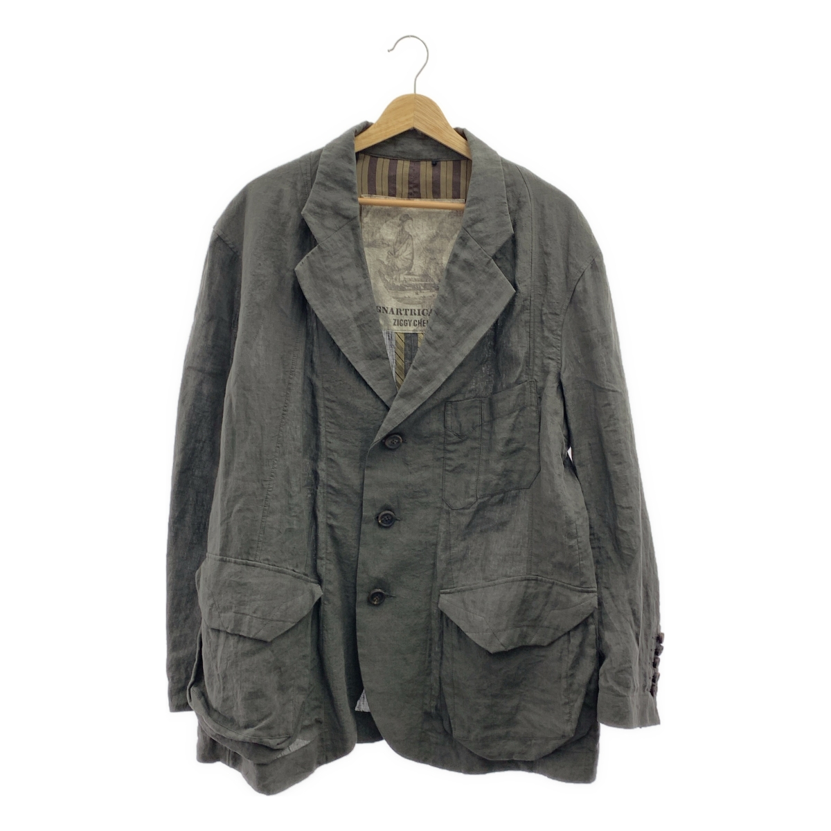 ziggy chen / ジギーチェン 3 Button Long Jacket / シングルブレスト オーバー ジャケット