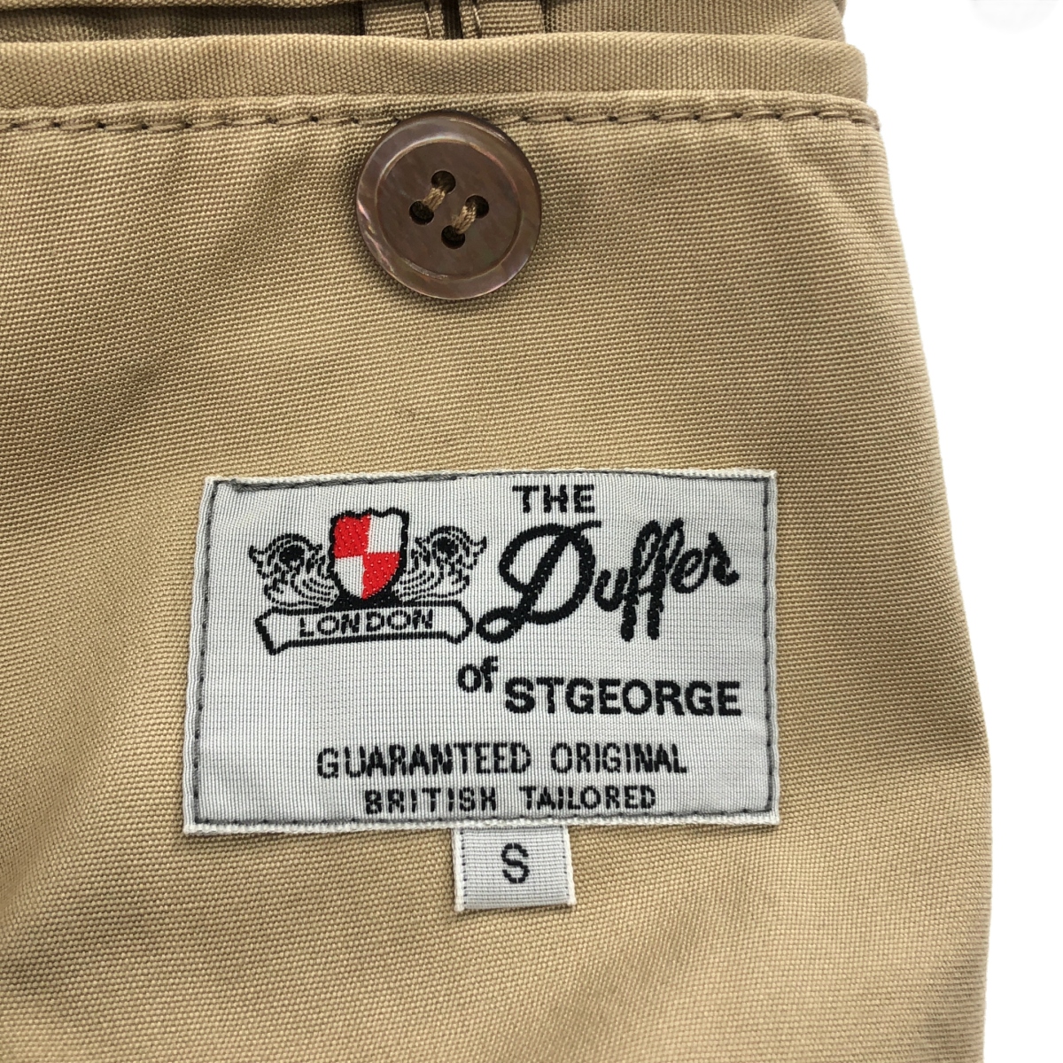 DUFFER OF ST.GEORGE / ダファーオブセントジョージ コットン 1B テーラードジャケット / 袖柄裏地