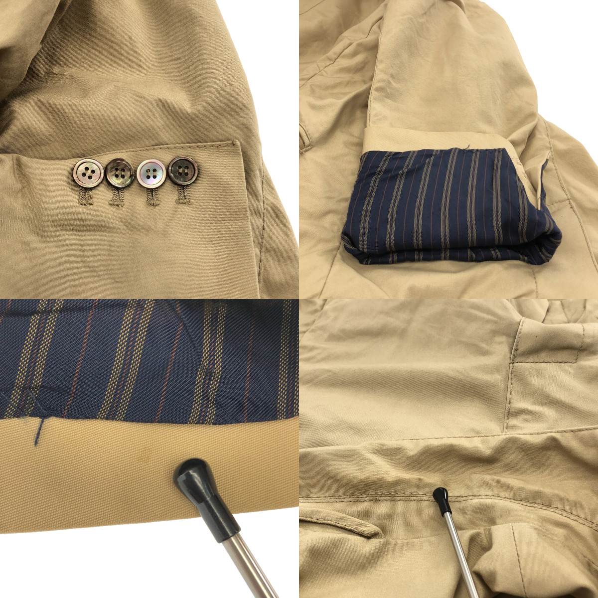DUFFER OF ST.GEORGE / ダファーオブセントジョージ コットン 1B テーラードジャケット / 袖柄裏地