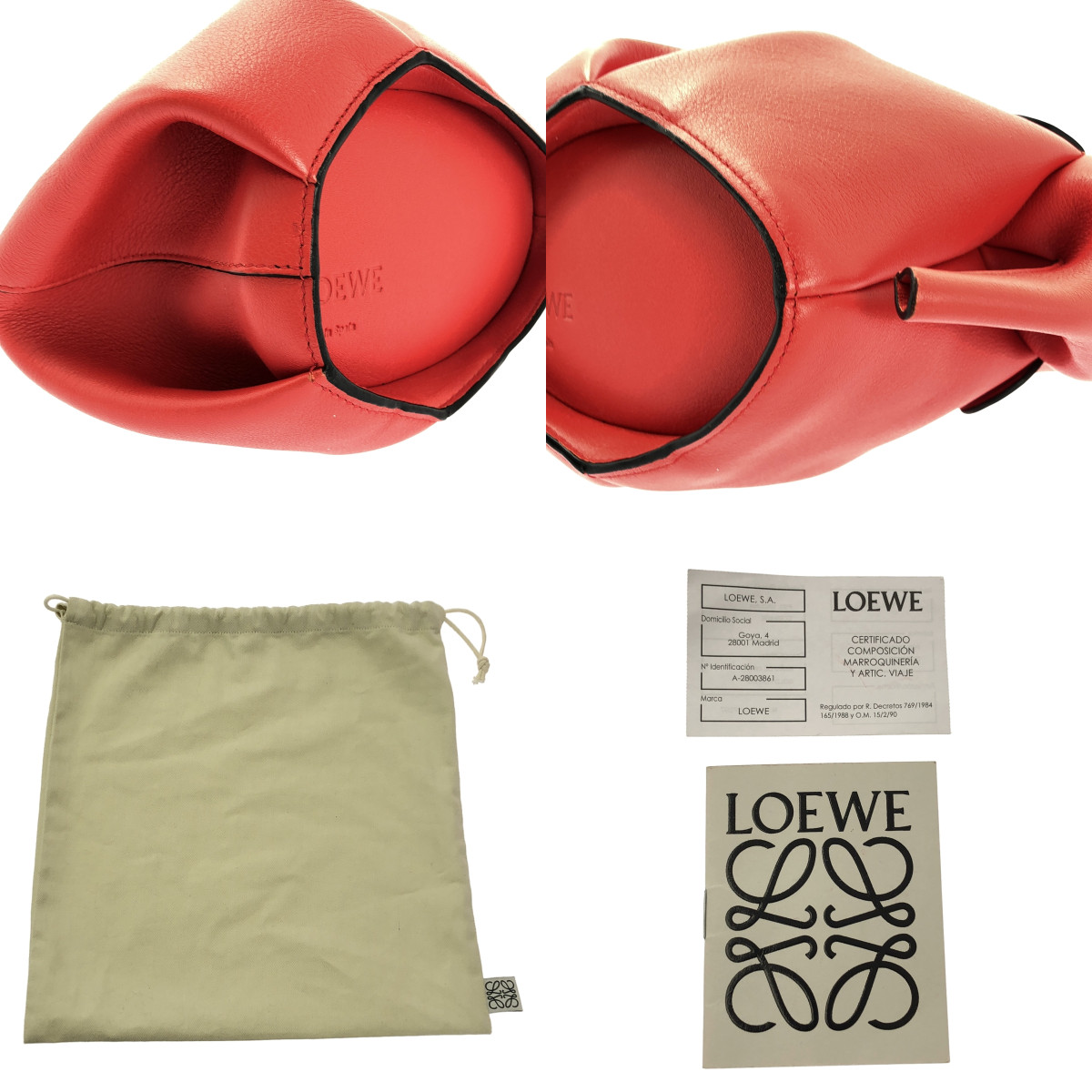 LOEWE / ロエベ エレファント レザー ミニ ショルダーバッグ