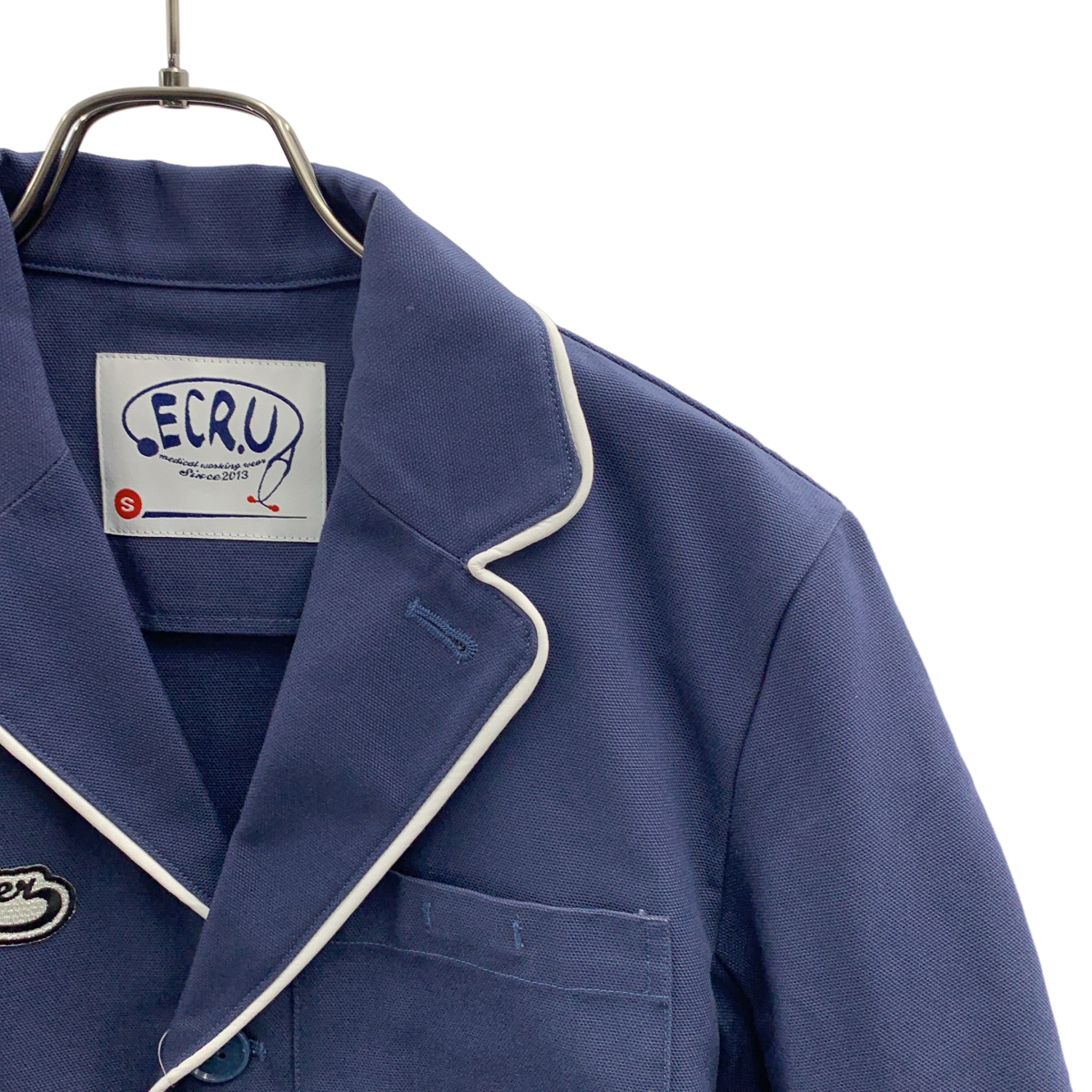 BEAMS / ビームス ECRU medical working wear / ワッペン チェスターコート