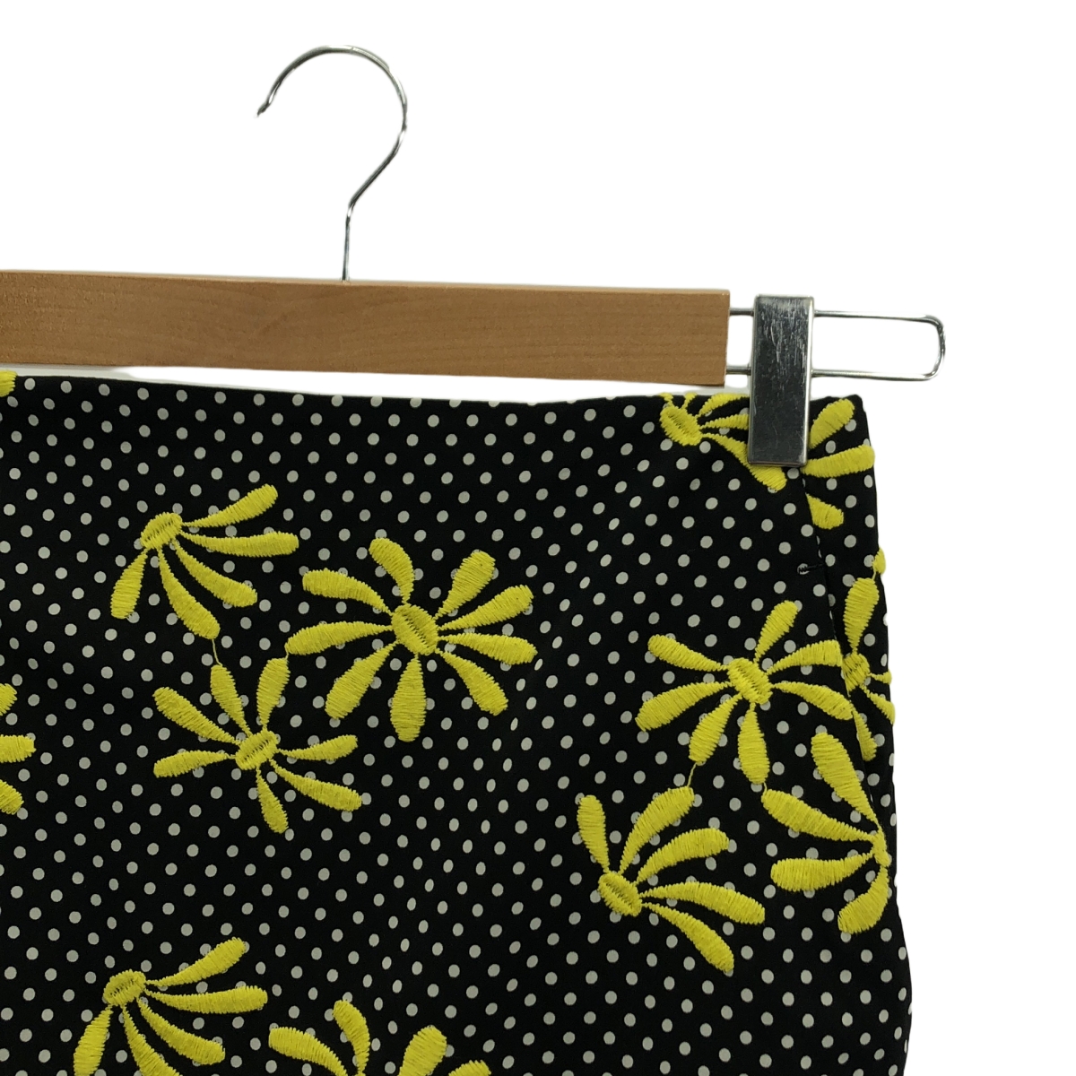 UNION LAUNCH / ユニオンランチ × Ron Herman ロンハーマン別注 ドット フラワー刺しゅう スカート