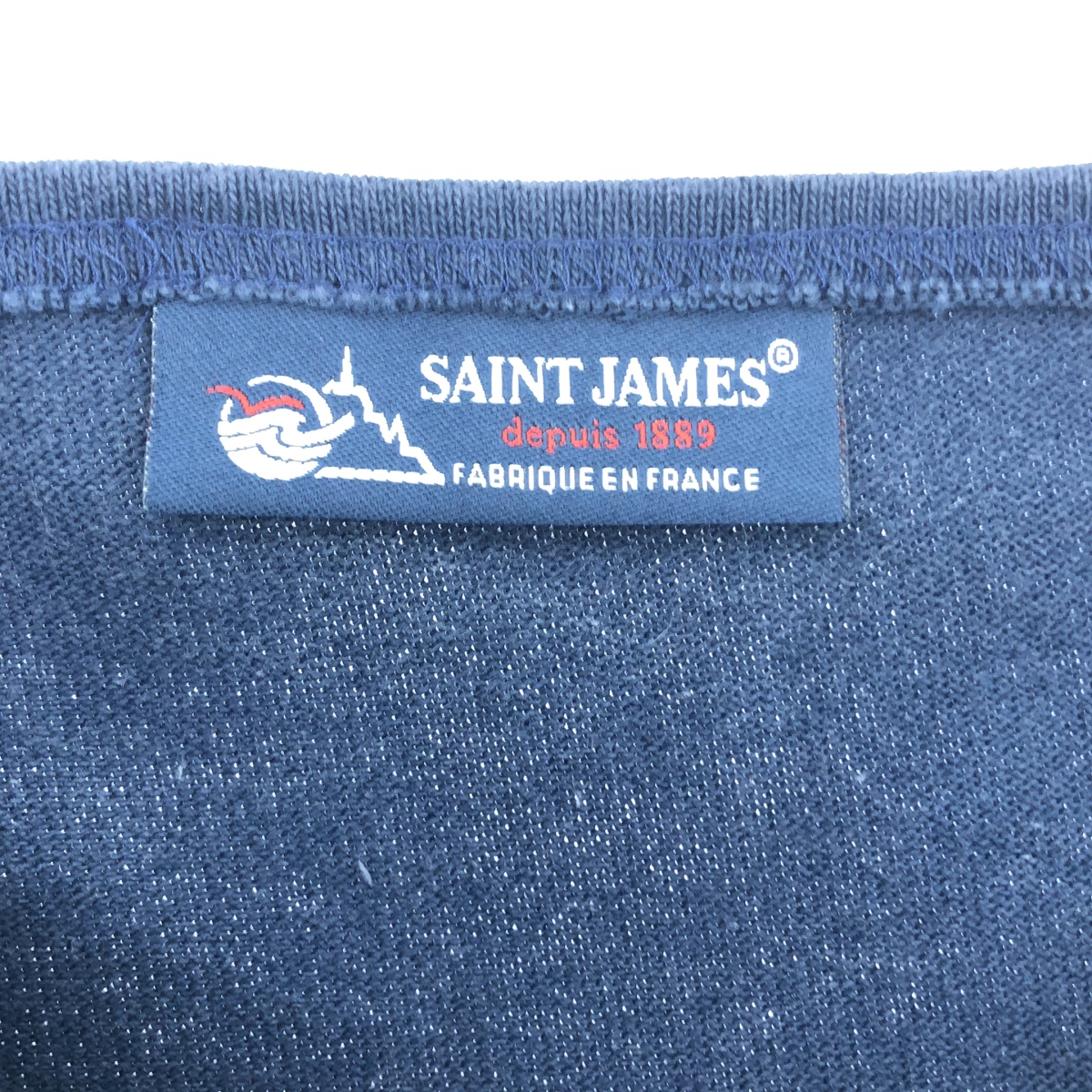 SAINT JAMES / セントジェームス ウェッソン エルバーパッチ バスクシャツ