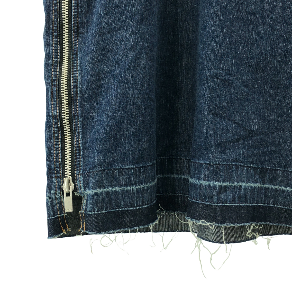 サイドジップ カットオフ デニムワンピース | ブランド古着の買取