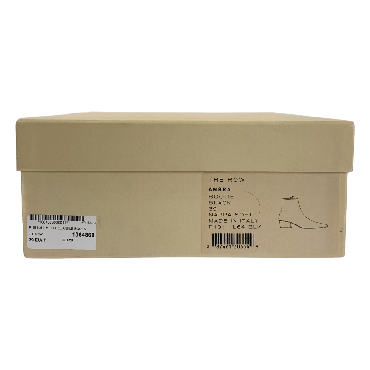 THE ROW / ザロウ AMBRA BOOTIE ナッパ ソフトレザー ブーツ