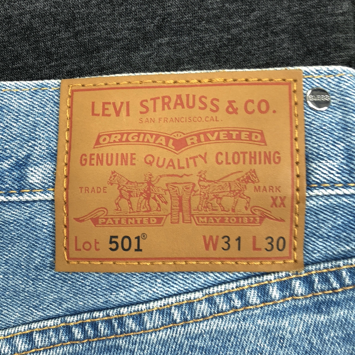 BLESS / ブレス ×LEVI'S リーバイス / over jogging jeans denim jersey スウェット 切替 デニムパンツ
