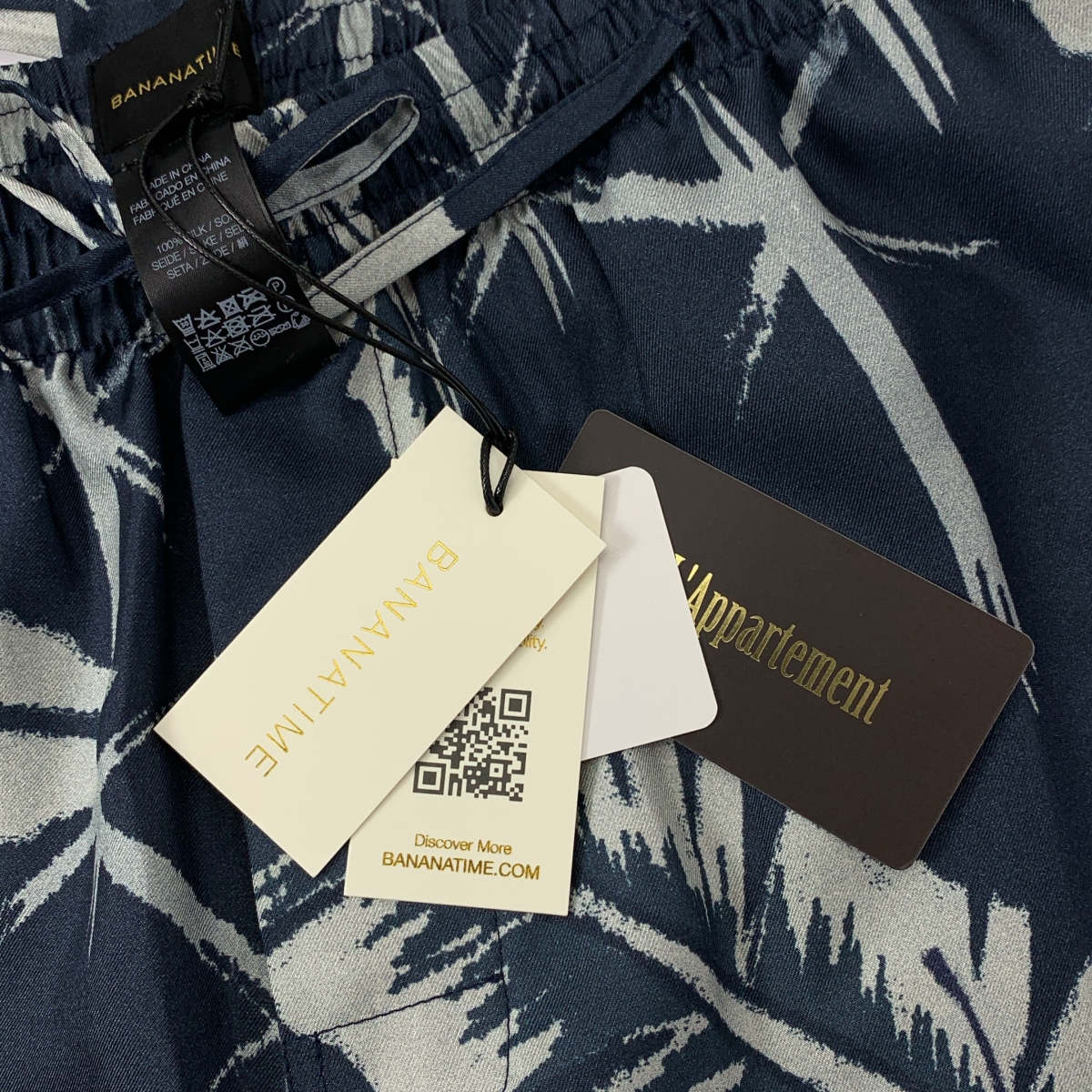 BANANATIME / バナナタイム L'Appartement取り扱い EASY PANTS シルク 総柄 イージーパンツ