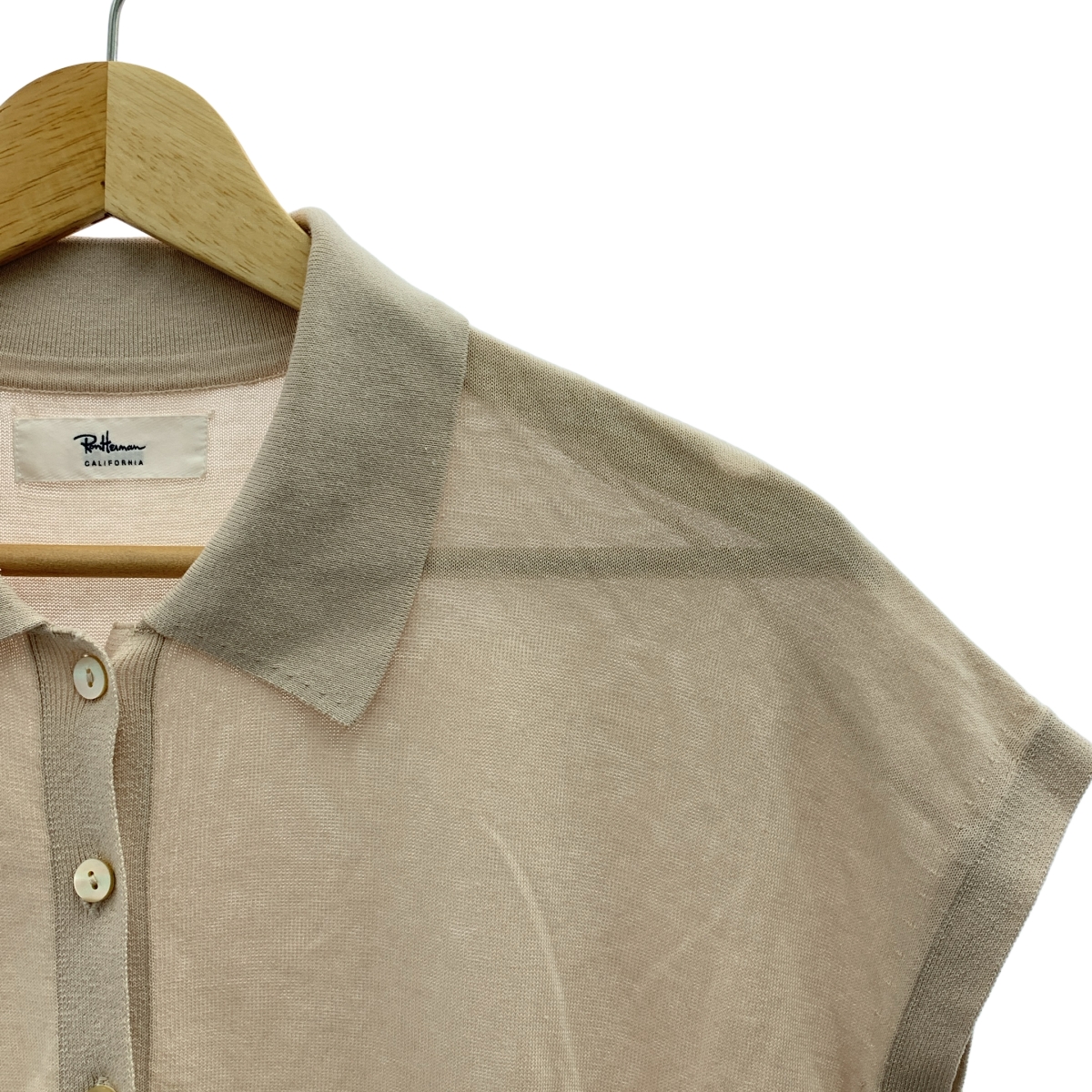 Ron Herman / ロンハーマン フレンチスリーブ ニットポロトップ