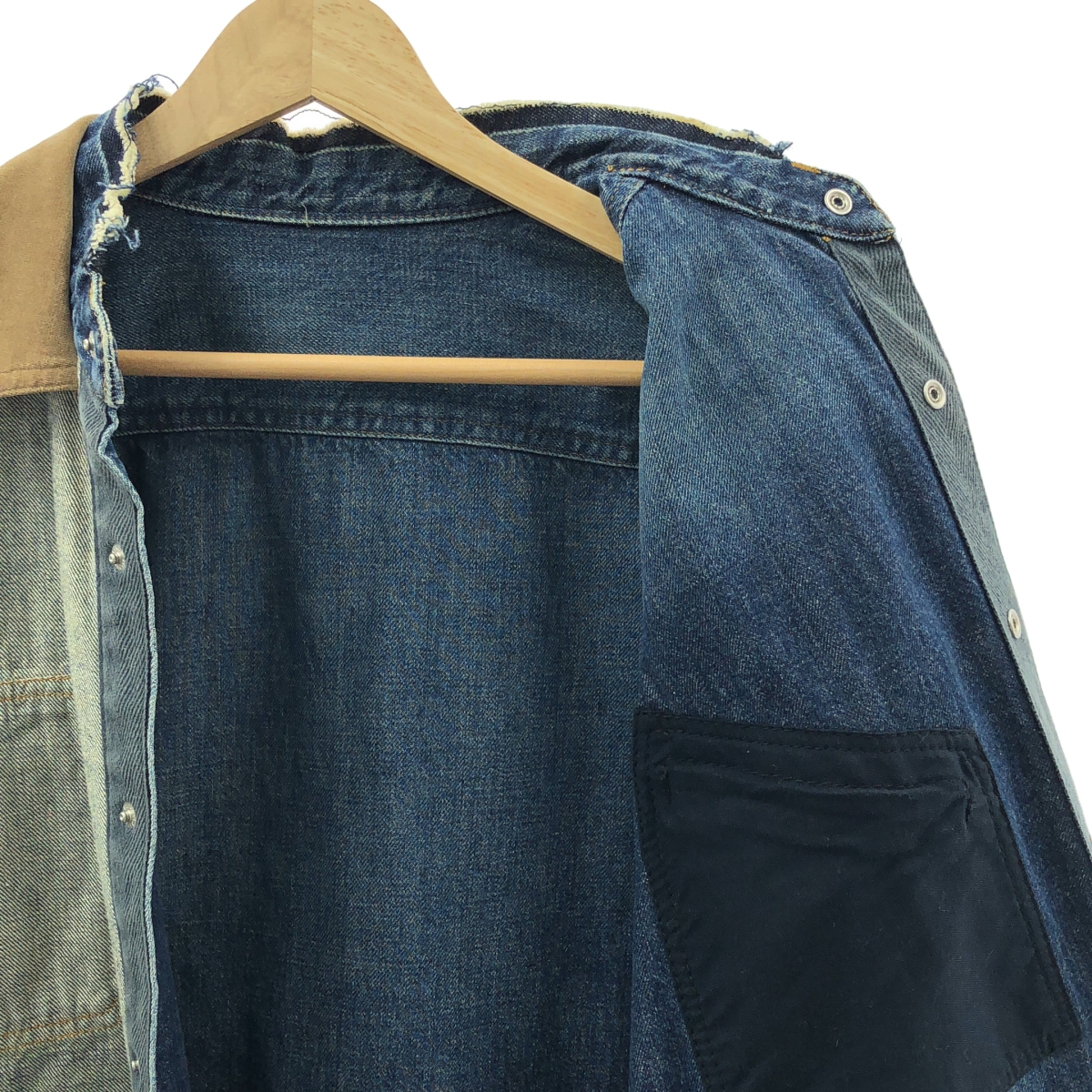 sacai / サカイ Denim Shirt インサイドアウト 切替 デニムシャツジャケット