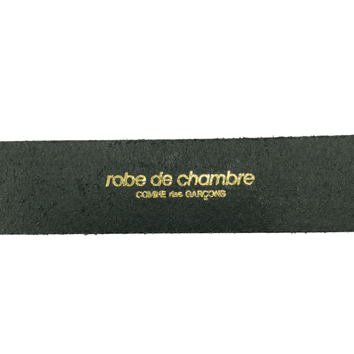 robe de chambre COMME des GARCONS / ローブドシャンブルコムデギャルソン レザー ロゴ ガチャベルト