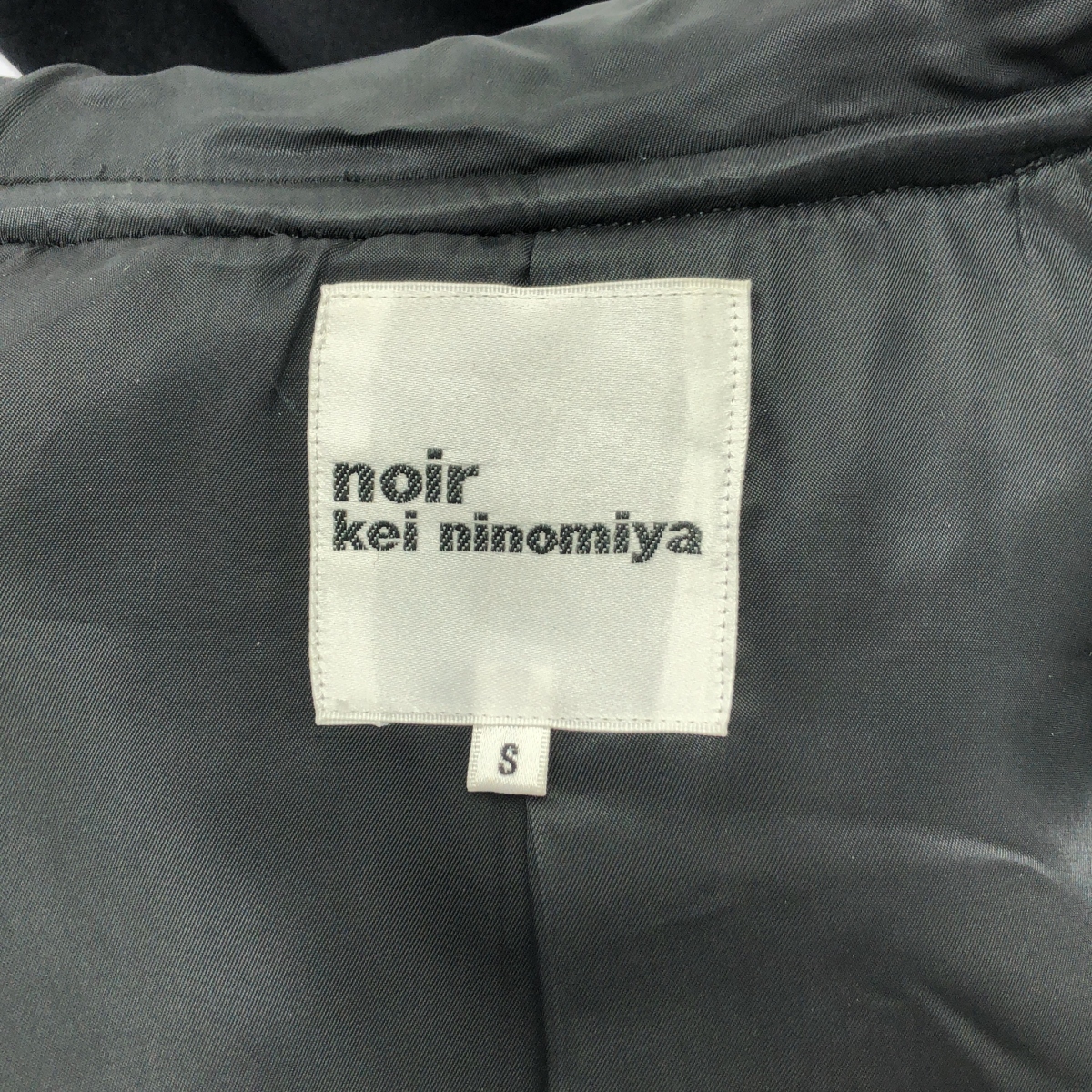 noir kei ninomiya / ノワールケイニノミヤ ウール 装飾 ダッフルコート フーディ / 総裏地