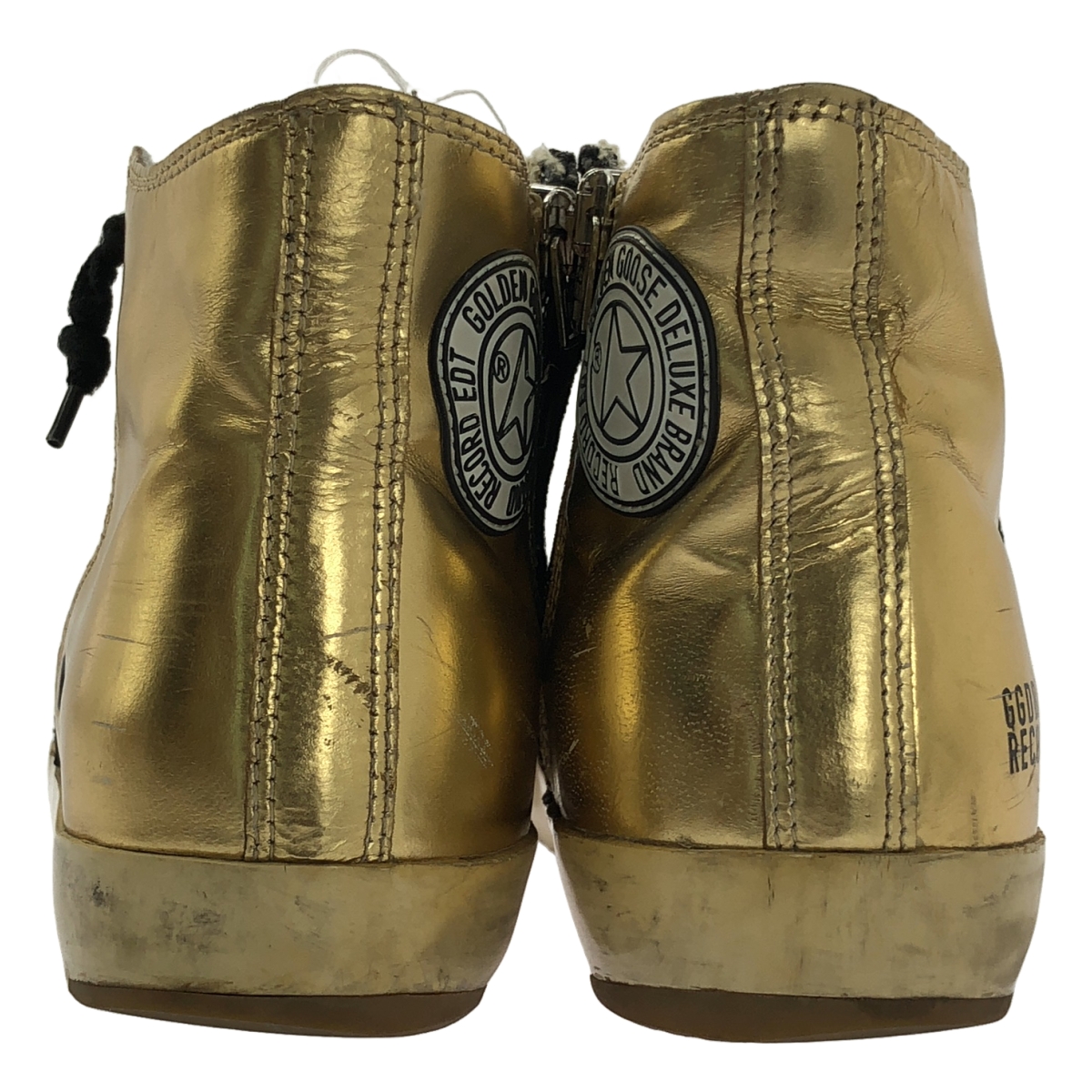 GOLDEN GOOSE / ゴールデングース RECORDS ダメージ加工 バイカラー ハイカット スニーカー