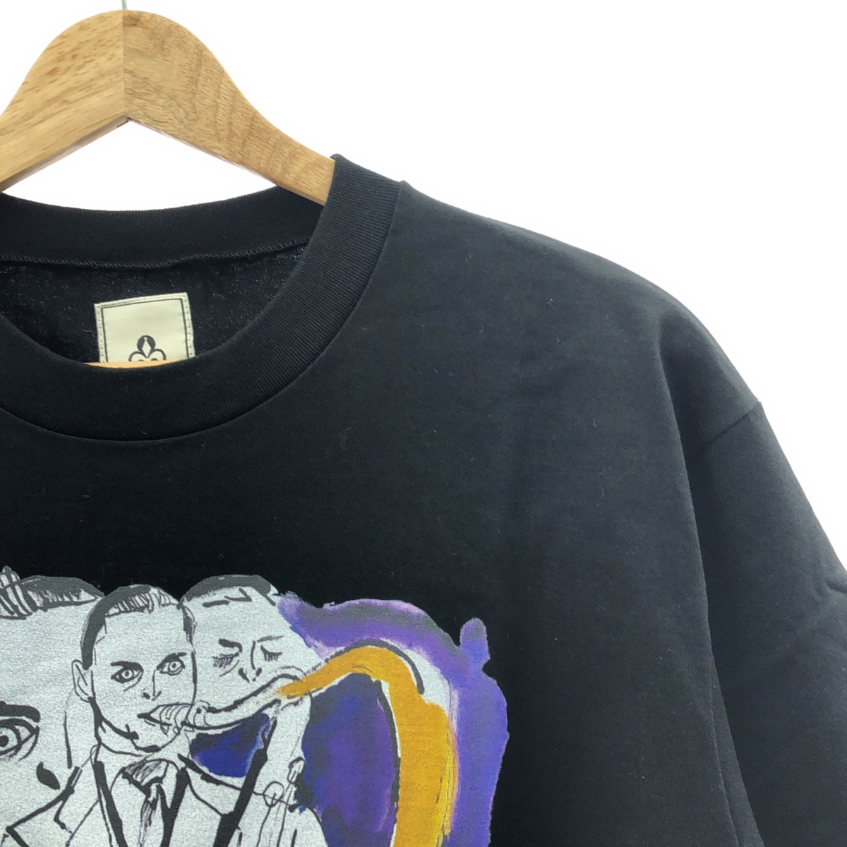 mando / マンド BLUE LIGHTS / コットンプリントクルーネックS/Sカットソー Tシャツ