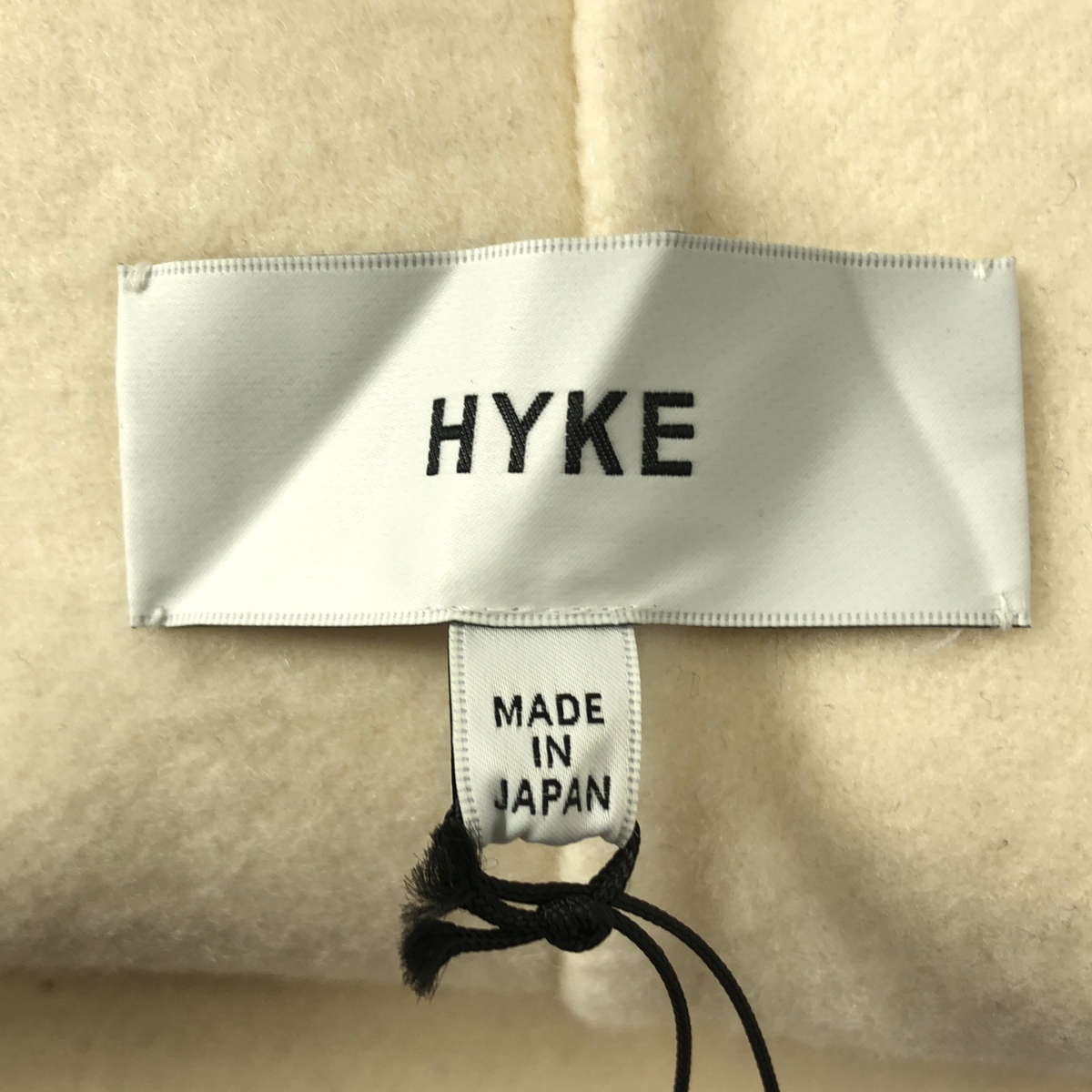 HYKE / ハイク DOUBLE FACE CAPE ウールダブルフェイスケープ ポンチョ