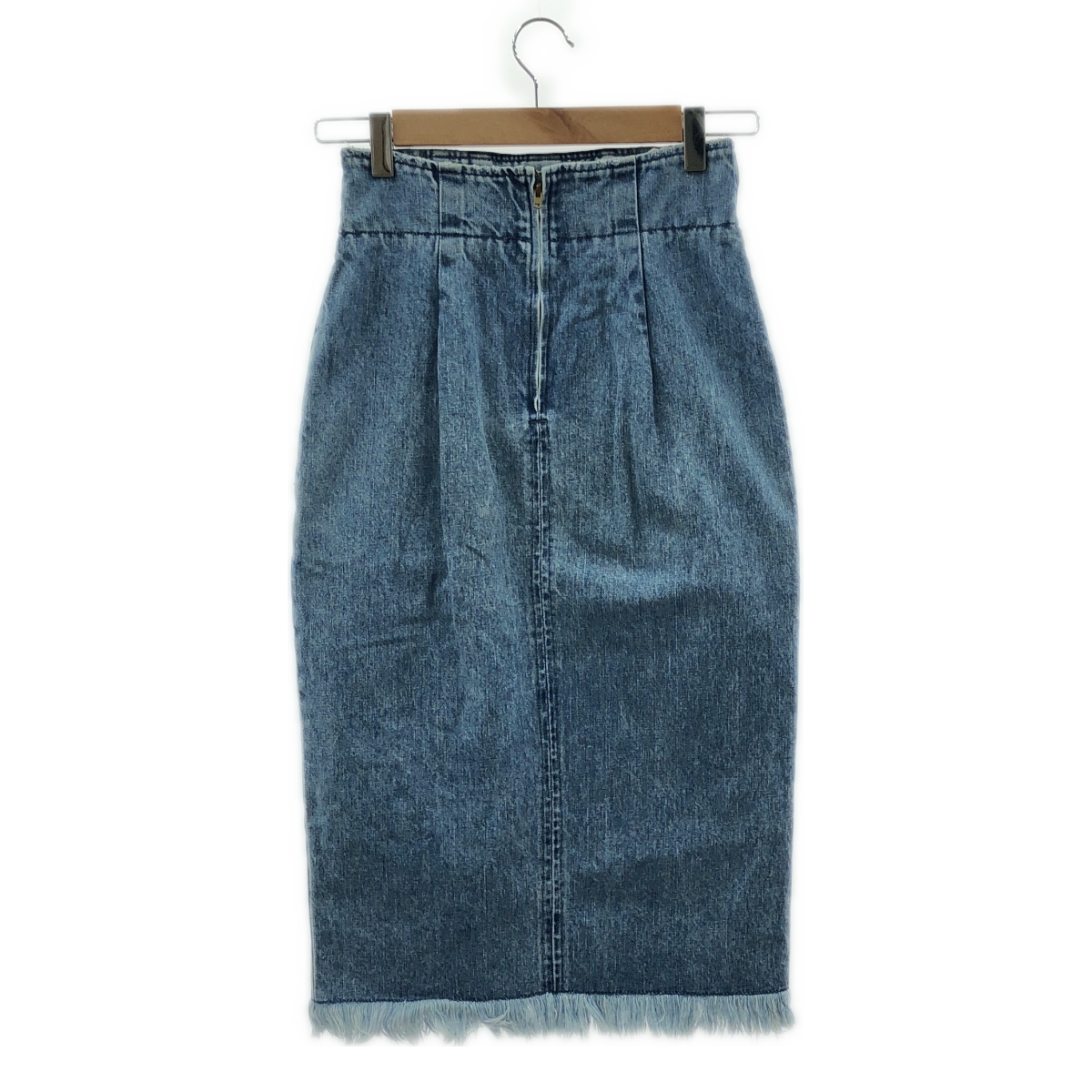 Mame Kurogouchi / マメクロゴウチ デニム スリット フリンジ ロング スカート