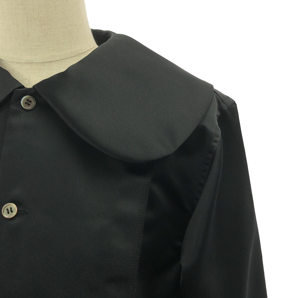 COMME des GARCONS COMME des GARCONS / コムコム ポリエステル 変形 アシンメトリー 丸襟 ボリューム ワンピース