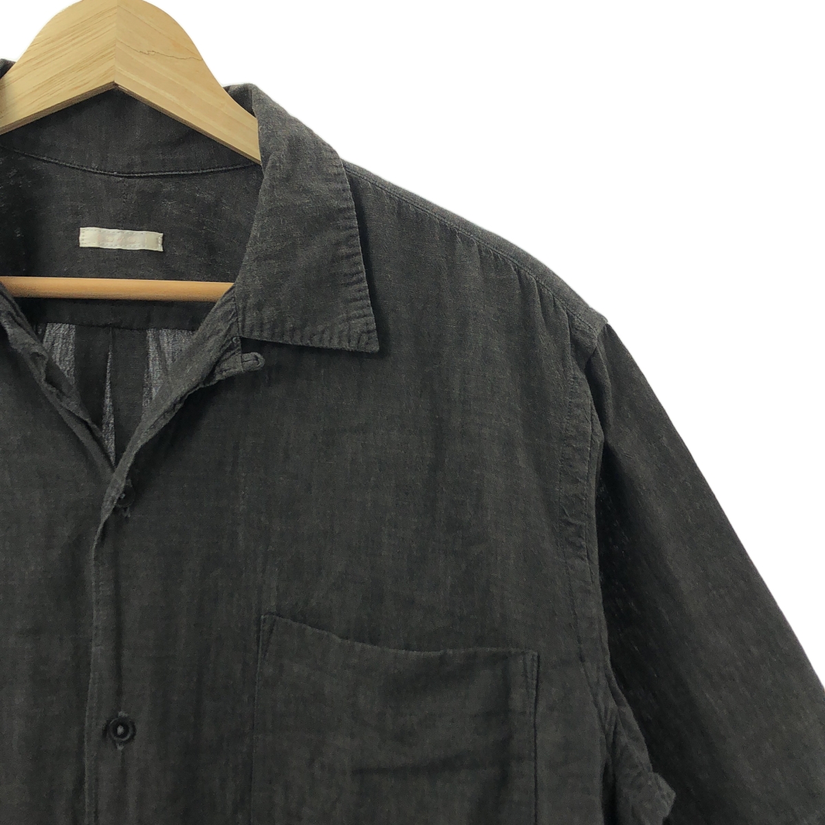 COMOLI / コモリ ベタシャン オープンカラーシャツ コットン