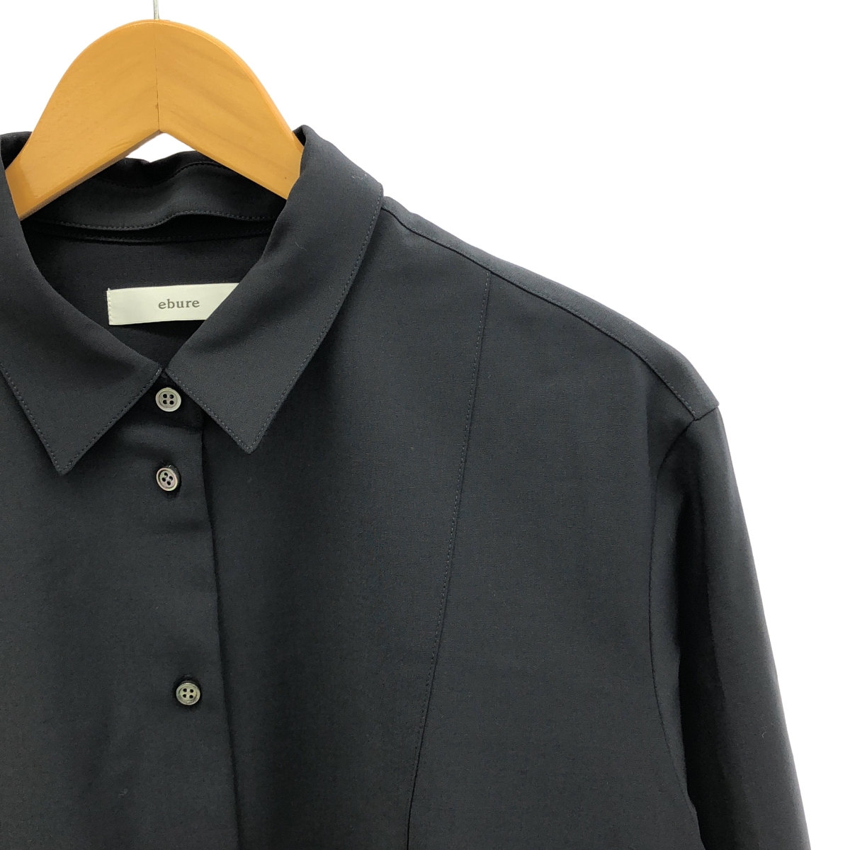 ebure / エブール ブルーム オーバーシャツ ブラウス / 襟着脱可