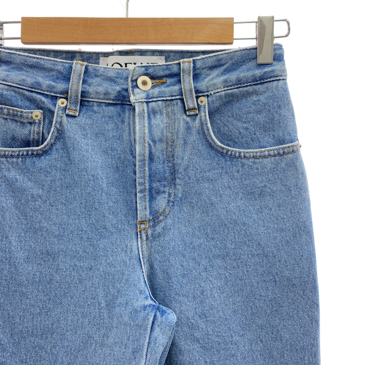 LOEWE / ロエベ アナグラム ロゴレザーパッチ デニムパンツ