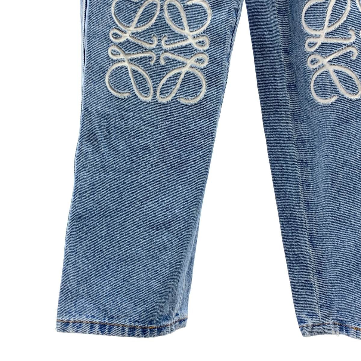 LOEWE / ロエベ アナグラム ロゴレザーパッチ デニムパンツ