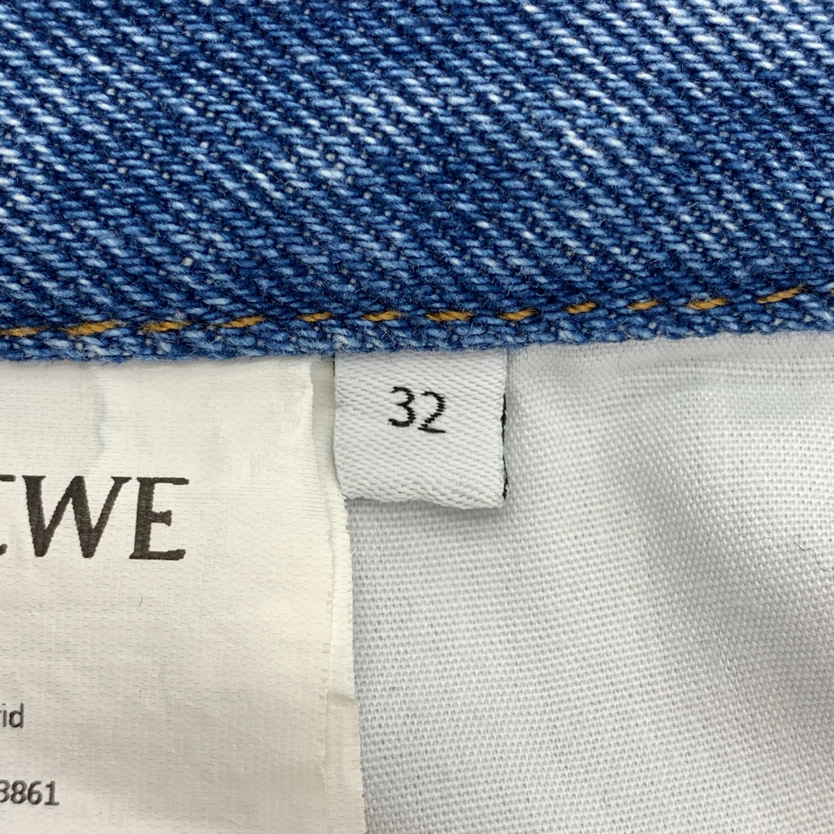 LOEWE / ロエベ アナグラム ロゴレザーパッチ デニムパンツ